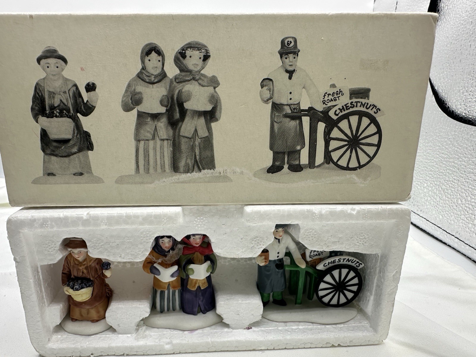 Department 56 “violet Vendor/carolees/chestnut Vendor” 1989 Ret1992