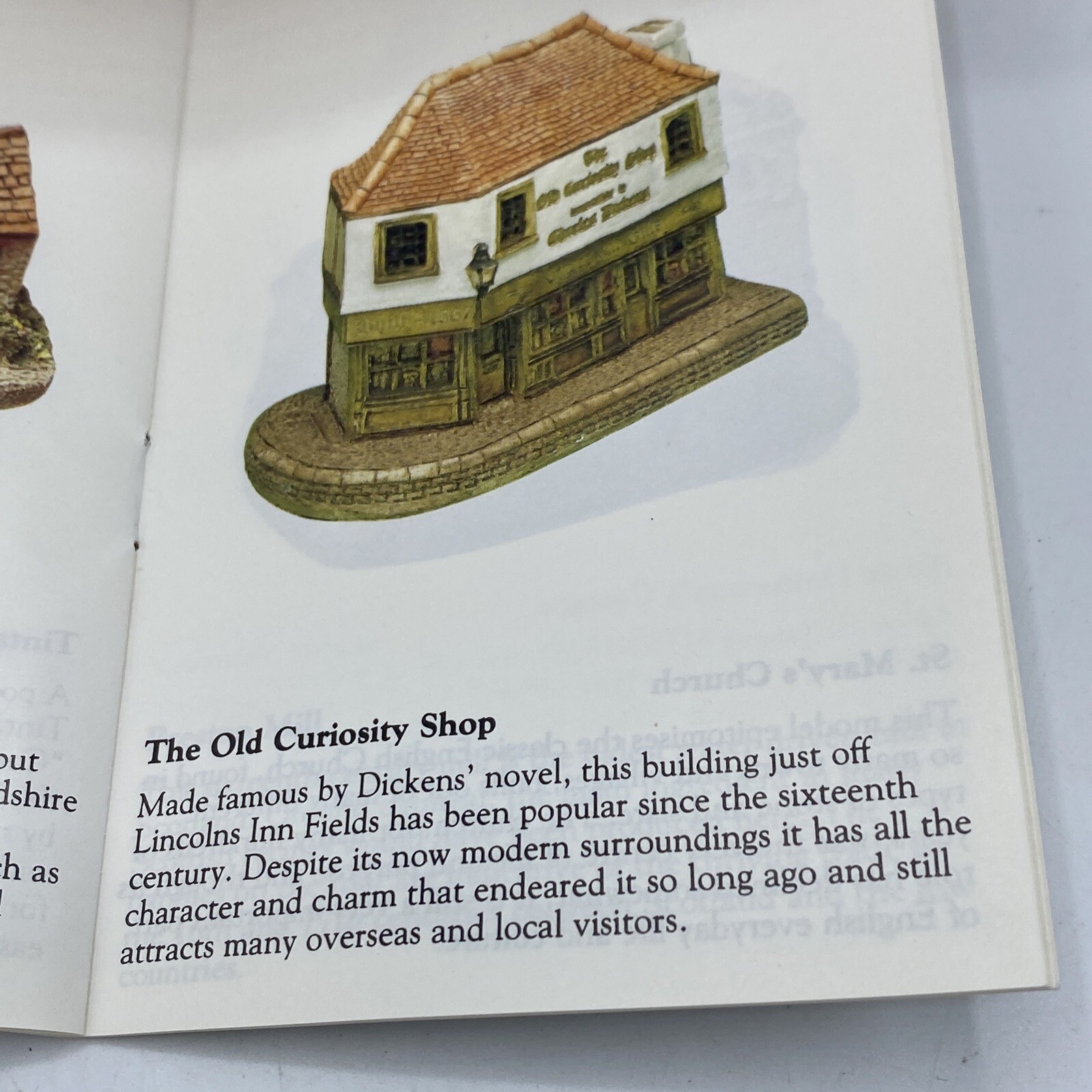 Vintage 1985 Lilliput Lane The Old Curiosity Shop Charles Dickens Curios & Gifts