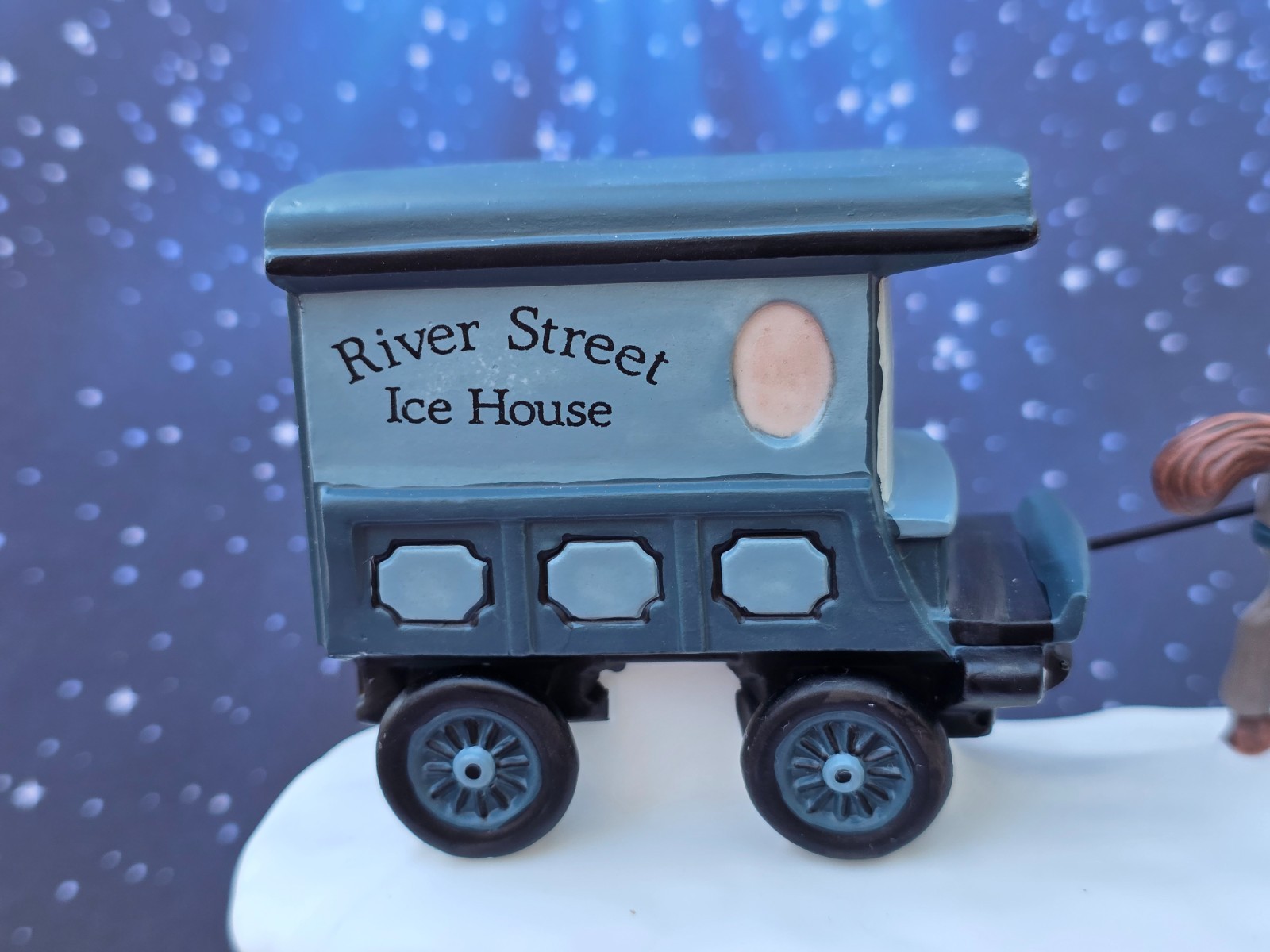 Dept 56 Christmas In The City HORSE 1989 RIVER STREET ICE HOUSE CART 5959-5