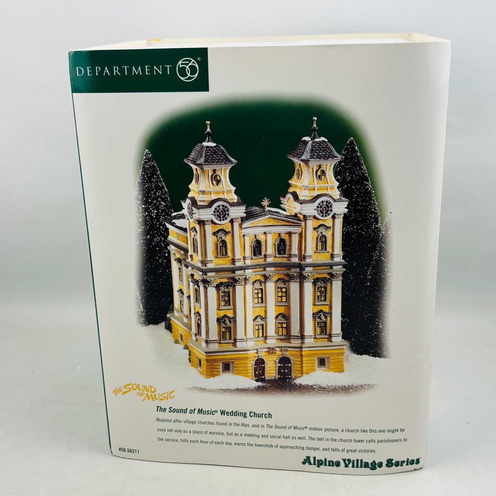 Dept 56 The Sound of Music Wedding Church 56211 Alpine Village Series Lighted