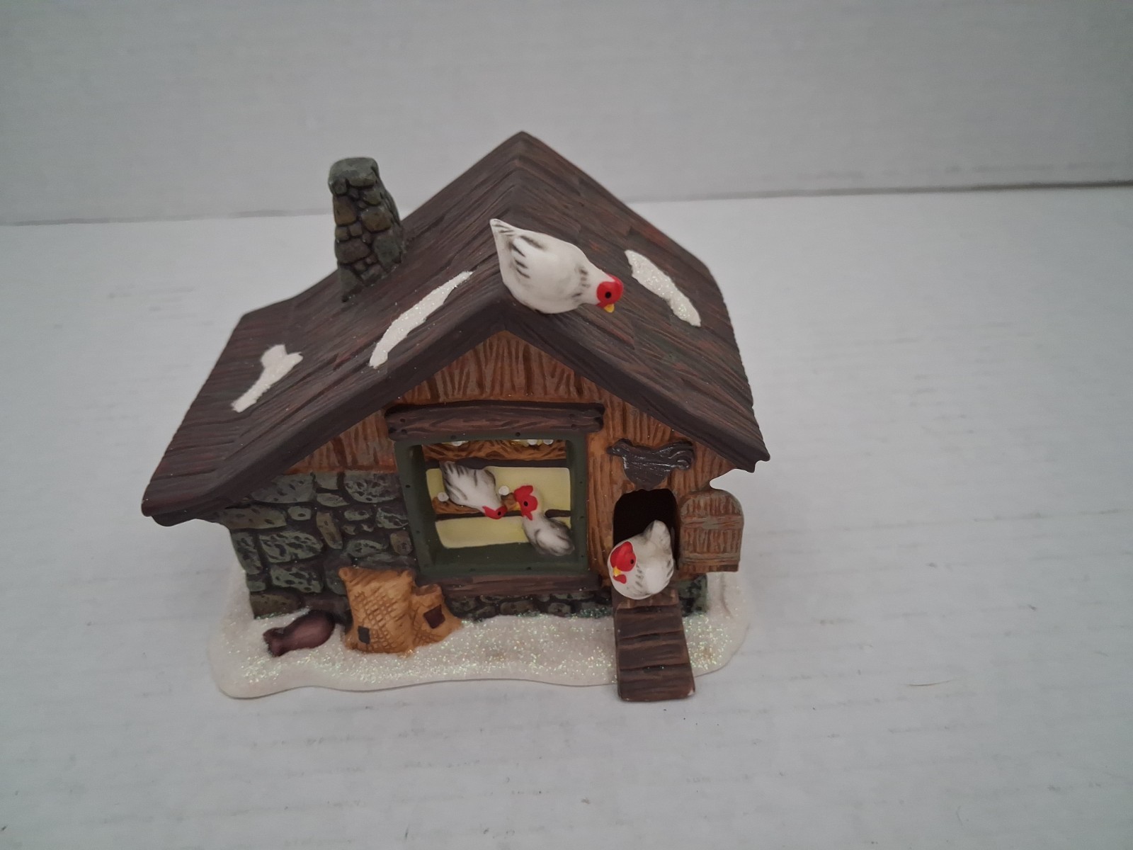 O’Well Chicken Coop Henhouse For Christmas Village