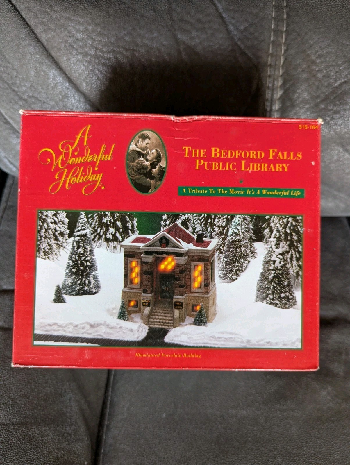 It’s a Wonderful Life Holiday Village Bedford Falls Library w/Box No Light