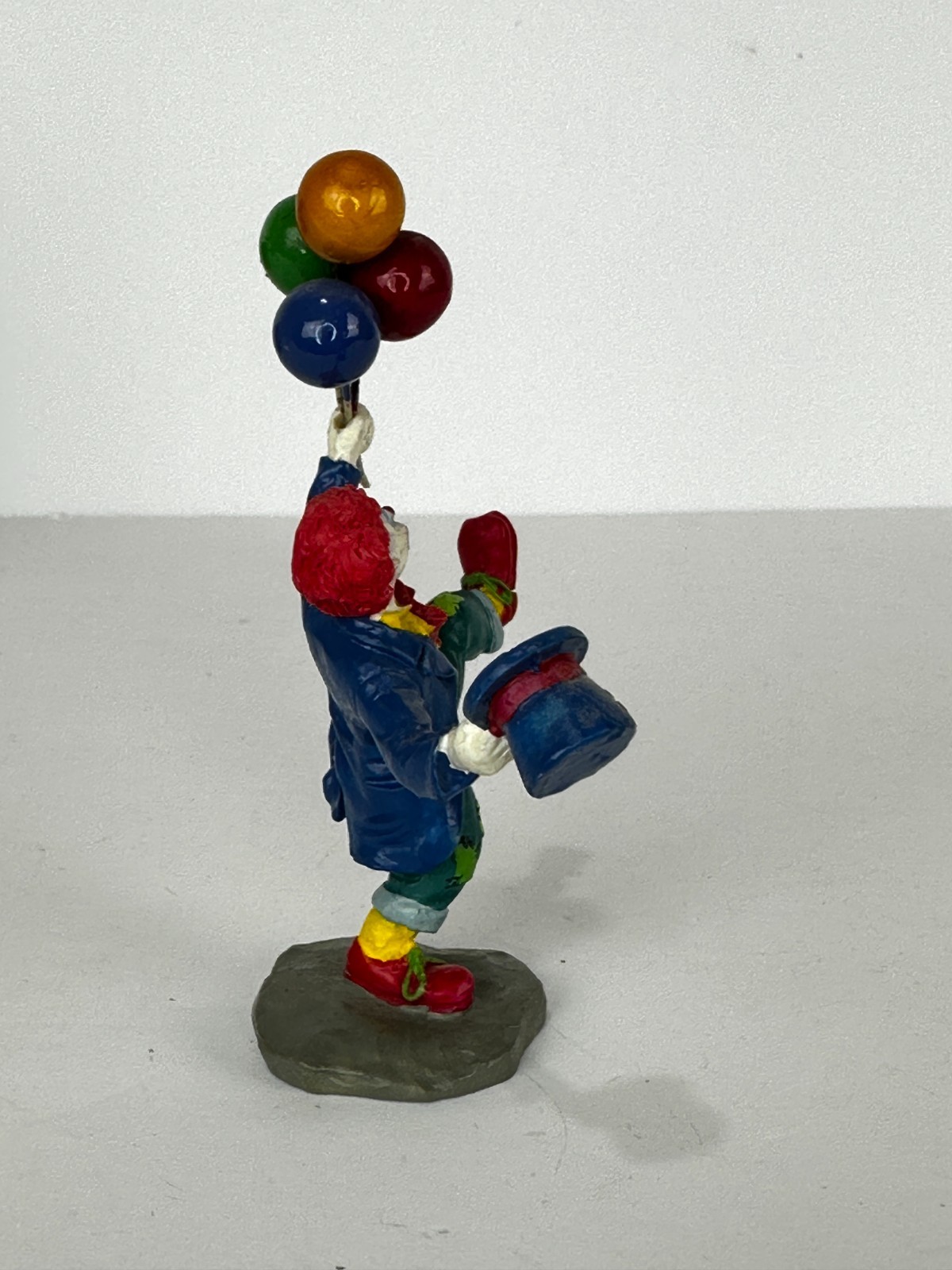 Lemax Carnival Clown with Balloons and Hat Figurine Circus Fair Festival