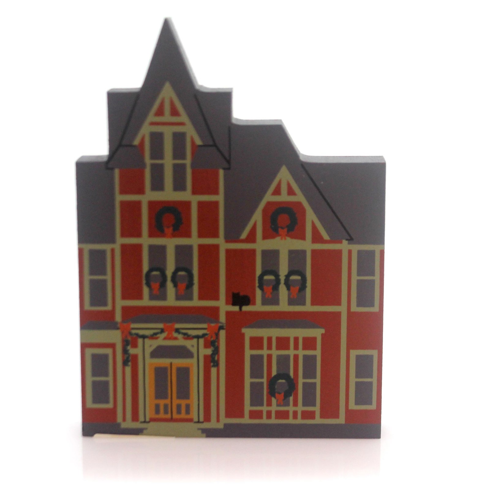 Cat’s Meow Village 5.75In Overholt House, Wood, Hometown Christmas 1992 9922