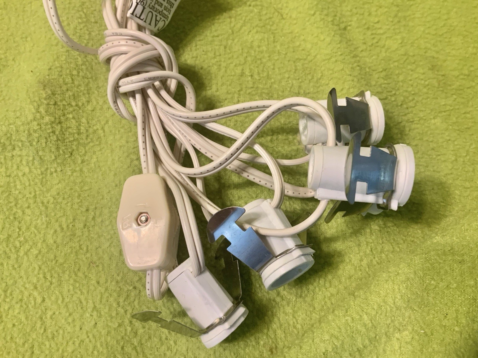2 Cord Sets (5 light string) For Department 56 & lemax Holiday Village Buildings