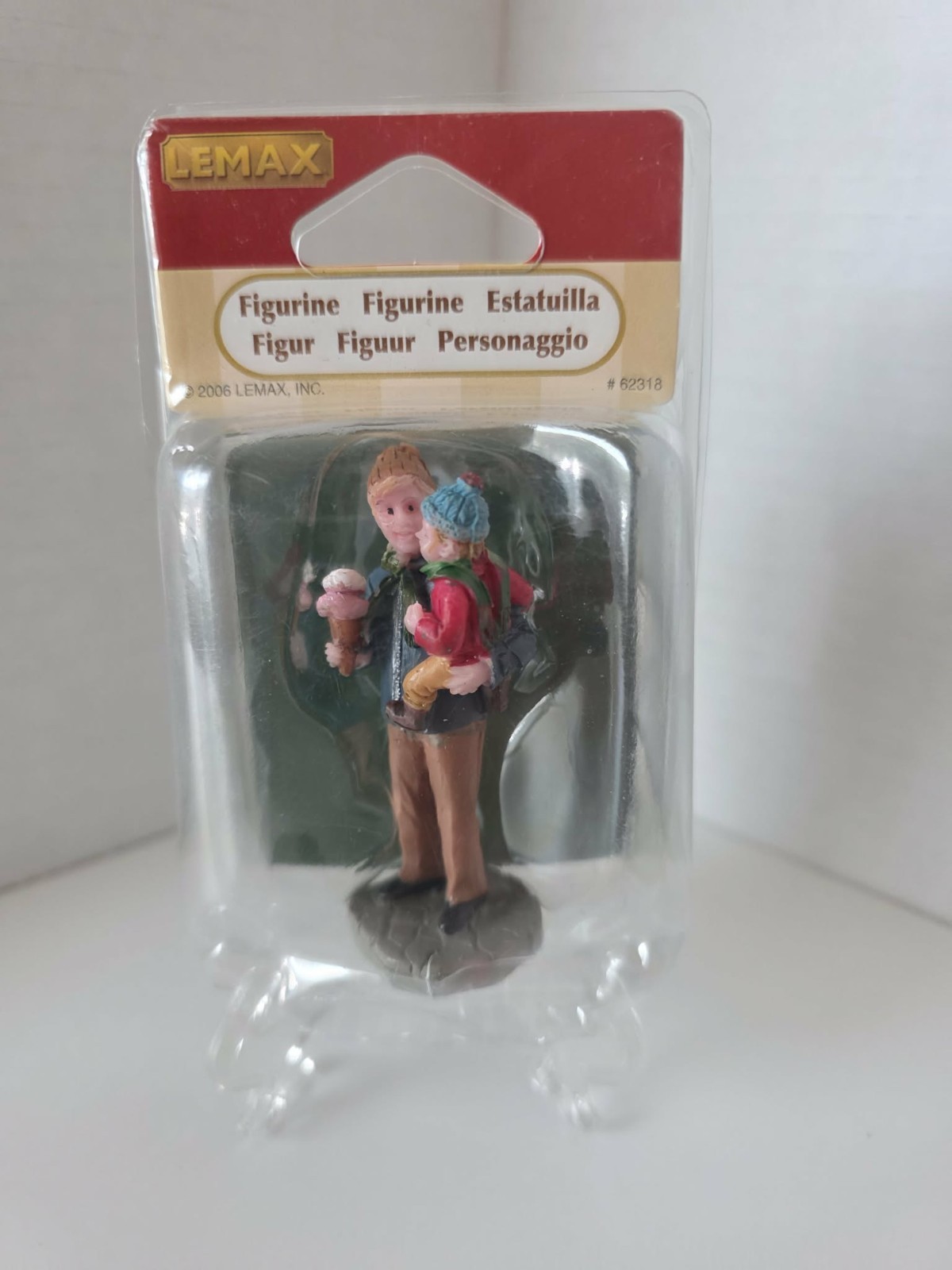 Lemax 62318 Town Sharing Ice cream Father Son Carnival Circus figurine 2006