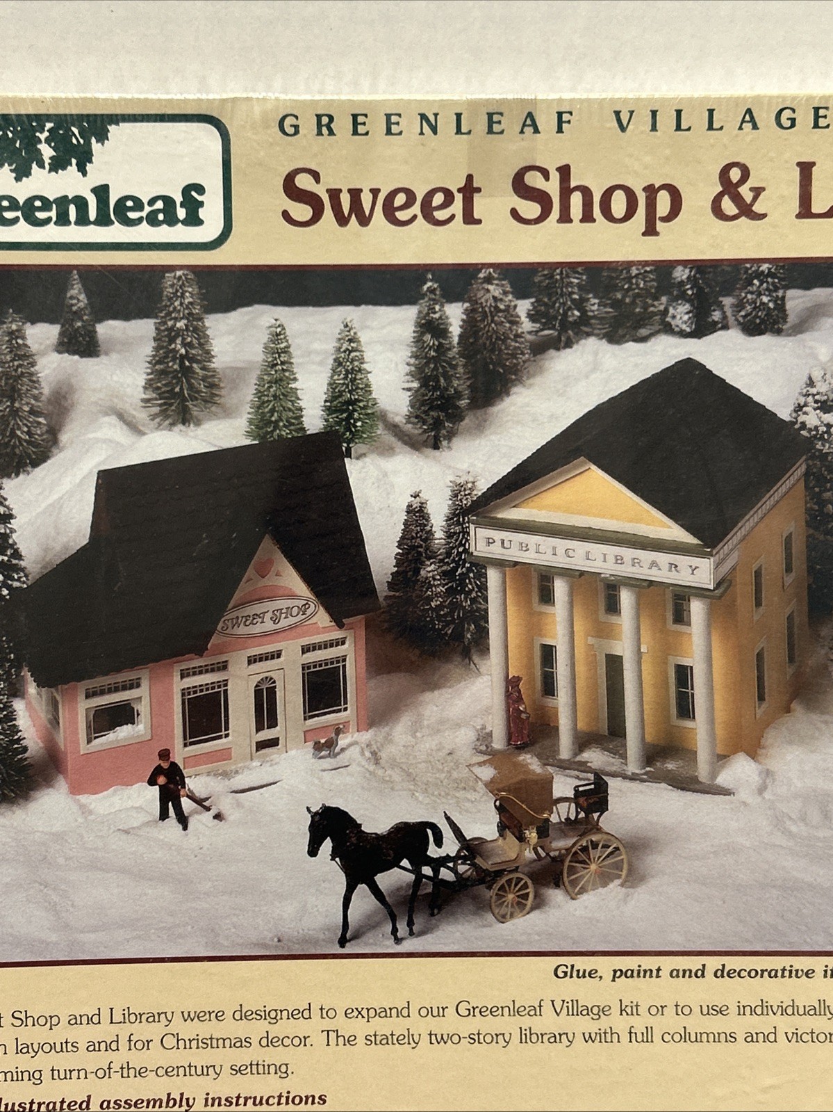 Greenleaf Village Sweet Shop & Library SEALED 1995