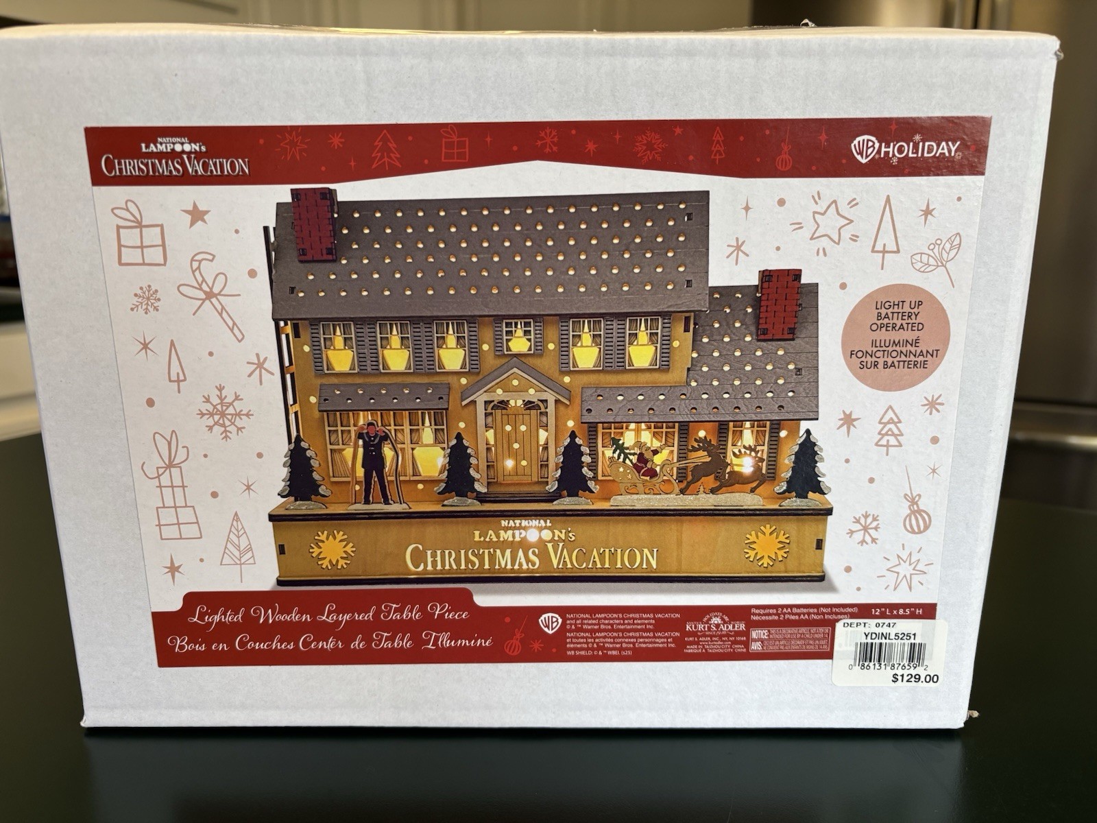 National Lampoon’s Christmas Vacation LED Lighted House Kurt Adler 2025
