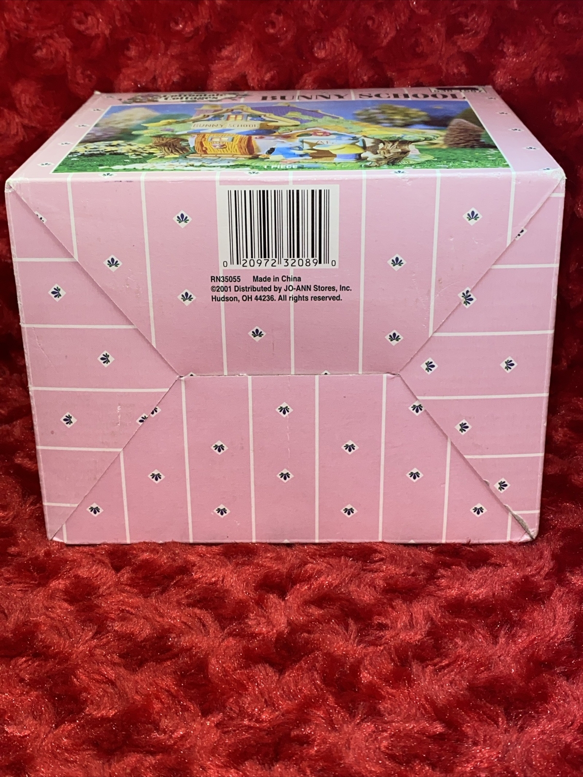 Easter House Cottontale Cottages 2001 Porcelain Bunny School 538-1587 No Light