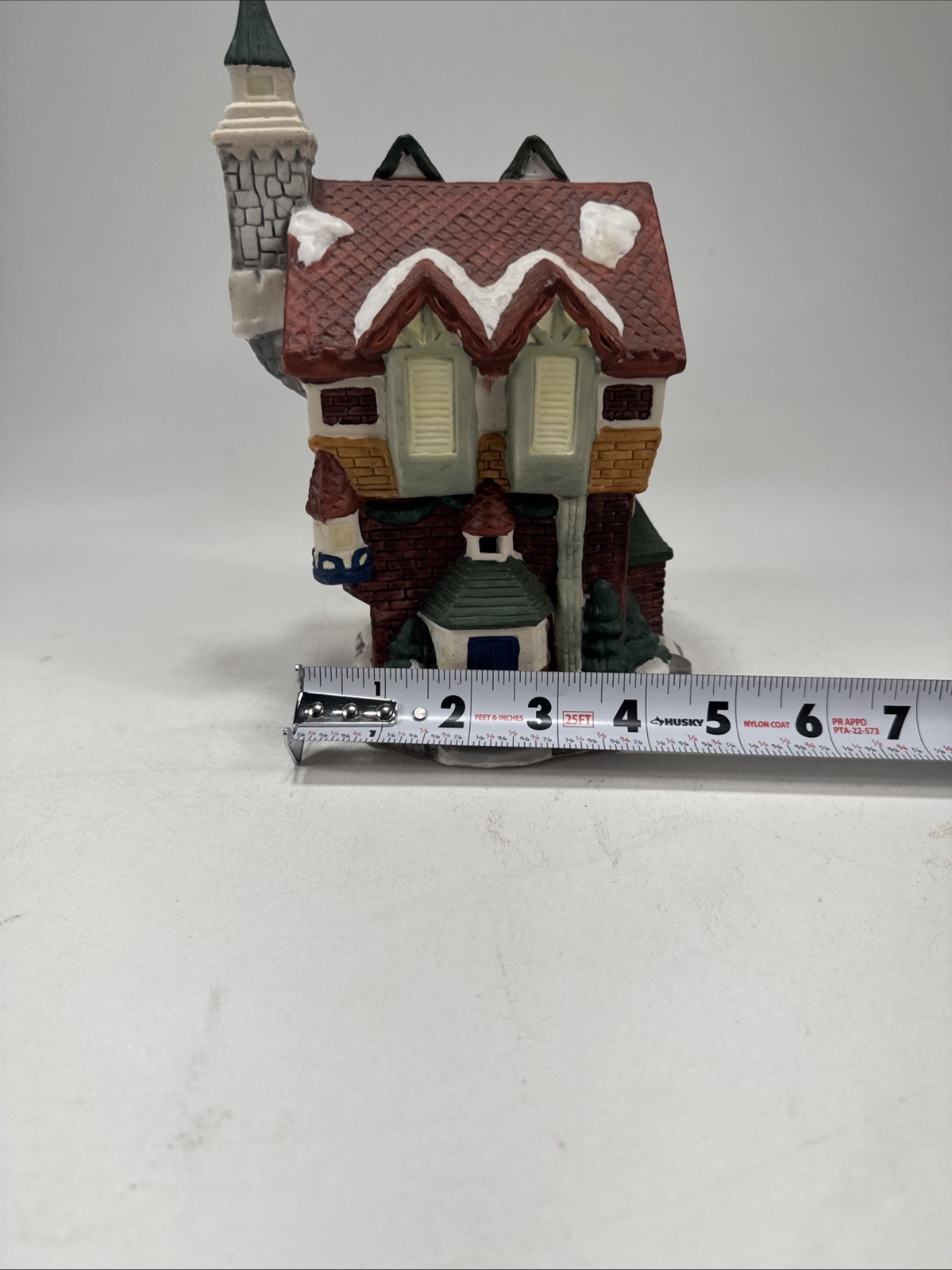 Vintage Collins Memories Collection Lighted Porcelain Church Christmas Village