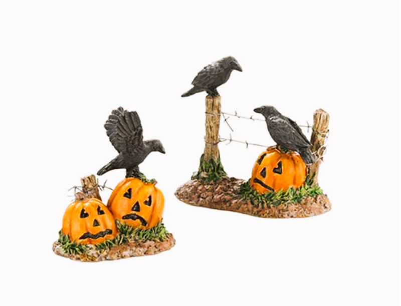 Dept 56 – Halloween – HALLOWEEN RAVENS – Set of 2 – 4030786 – NIB