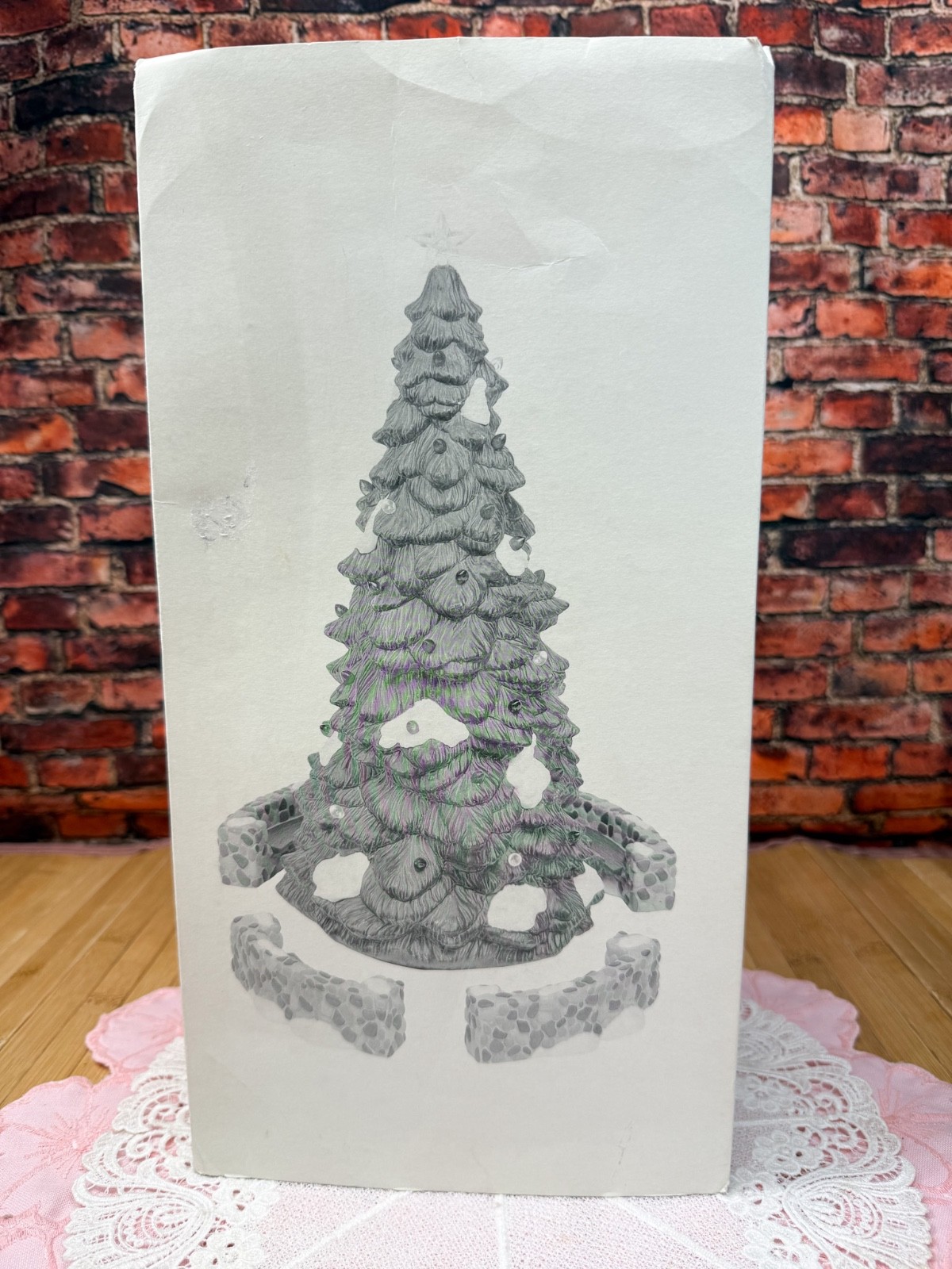 DEPT 56 Heritage Village Collection TOWN TREE 5-Piece Set #5565-4 **READ**