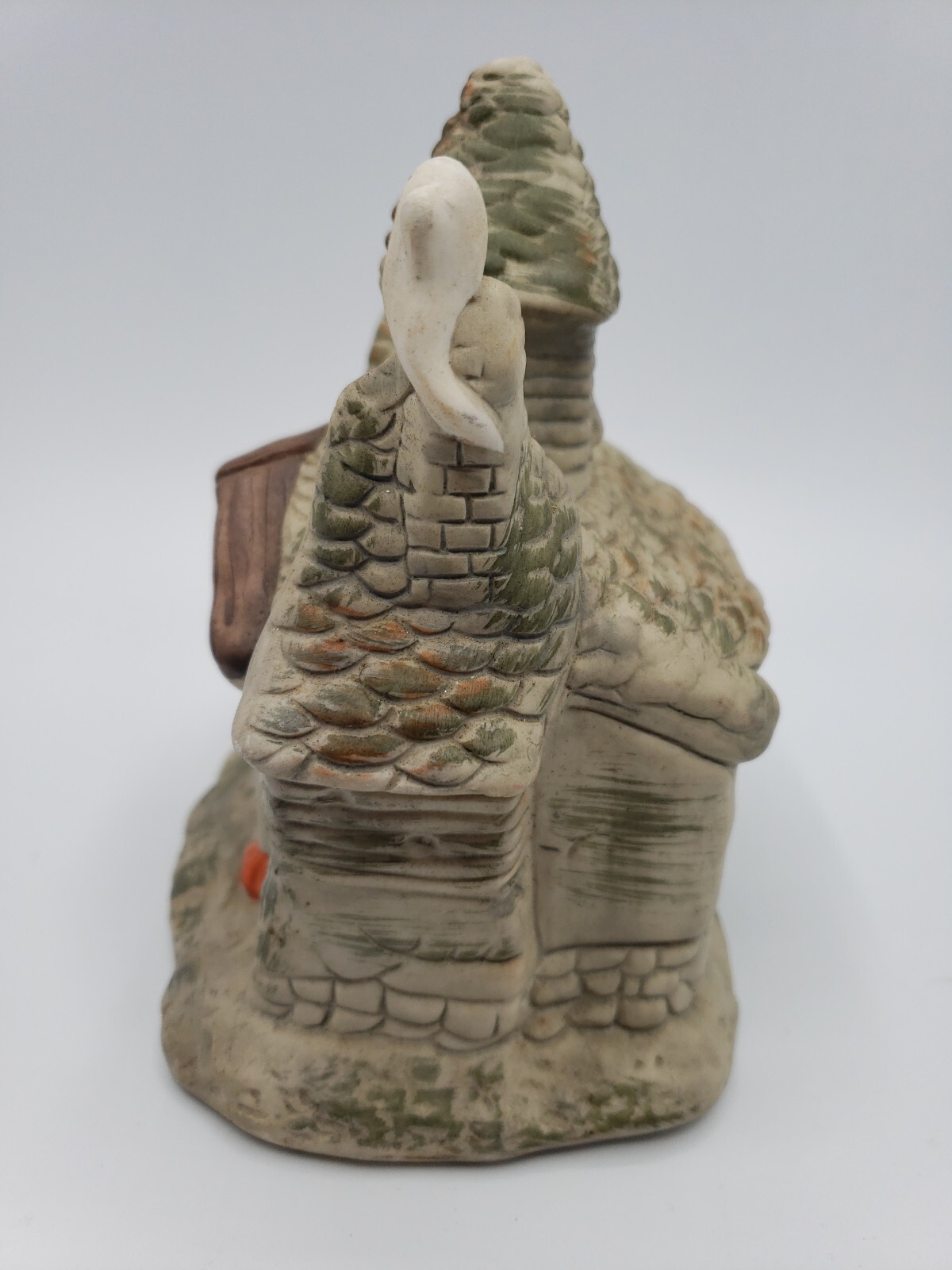 Vintage Artmark Haunted House With Ghosts Pumpkins Owl Ceramic Halloween Taiwan