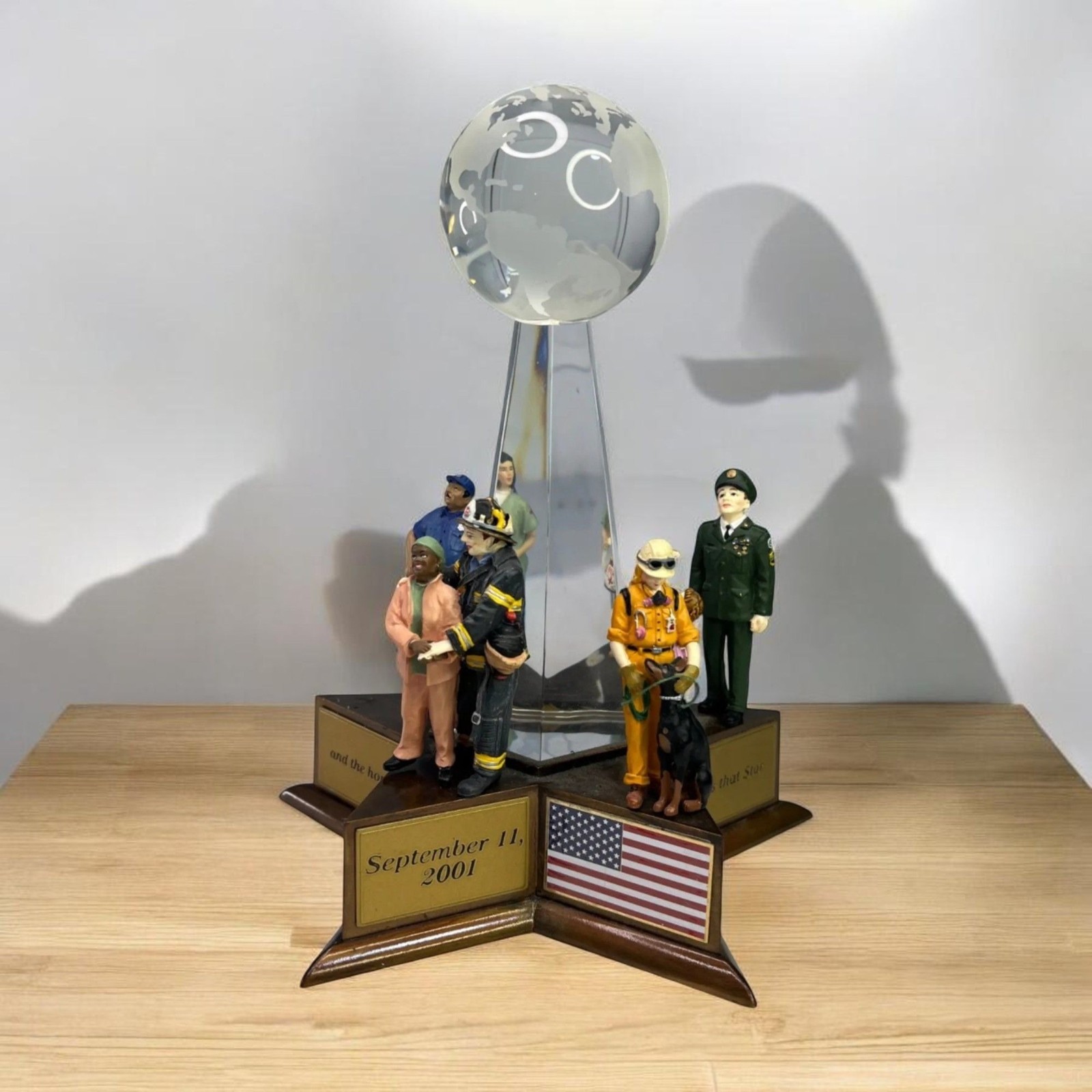 Dept 56 9/11 Memorial American Pride Collection Lighted Figurine (Incomplete)