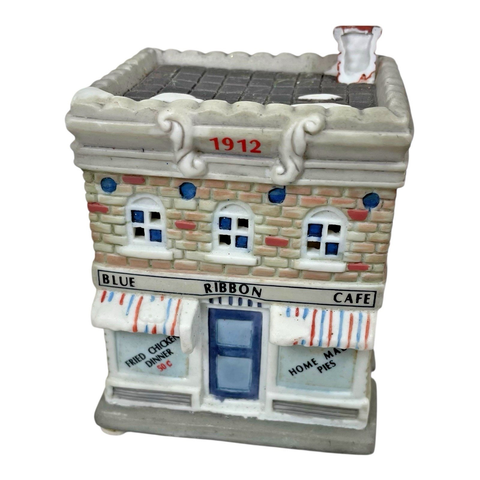 Vintage 1990 Olde Town Village American Landmarks 3.5″ Lighted Buildings Lot
