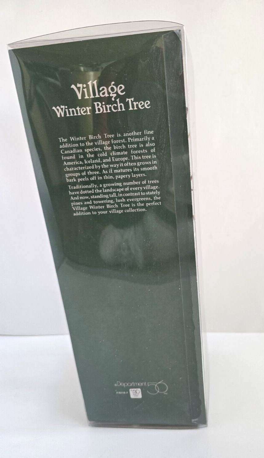 Dept 56 Christmas Village Winter Birch Tree 52167 and Lemax PVC Mirror Lake