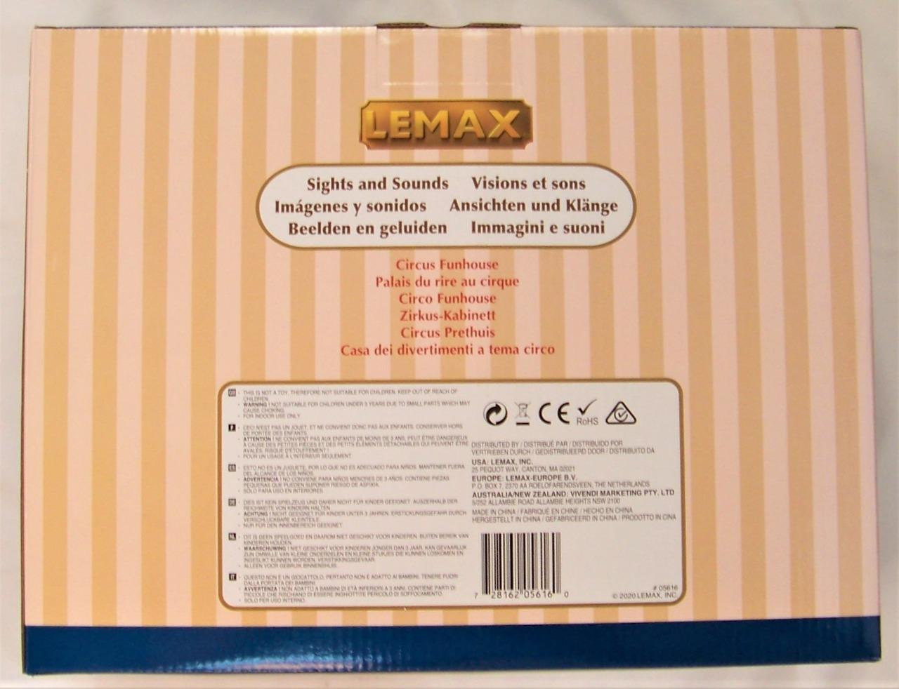 Lemax 2020 CIRCUS FUNHOUSE #05616 NRFB Carnival Ride Sights & Sounds *
