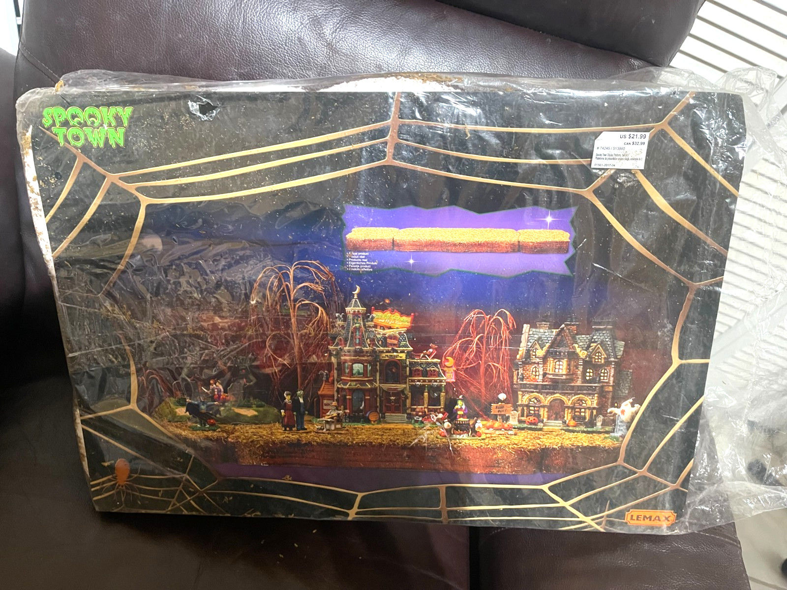 LEMAX SPOOKY TOWN LANDSCAPE HALLOWEEN SET OF 3 DISPLAY PLATFORM FOR VILLAGE