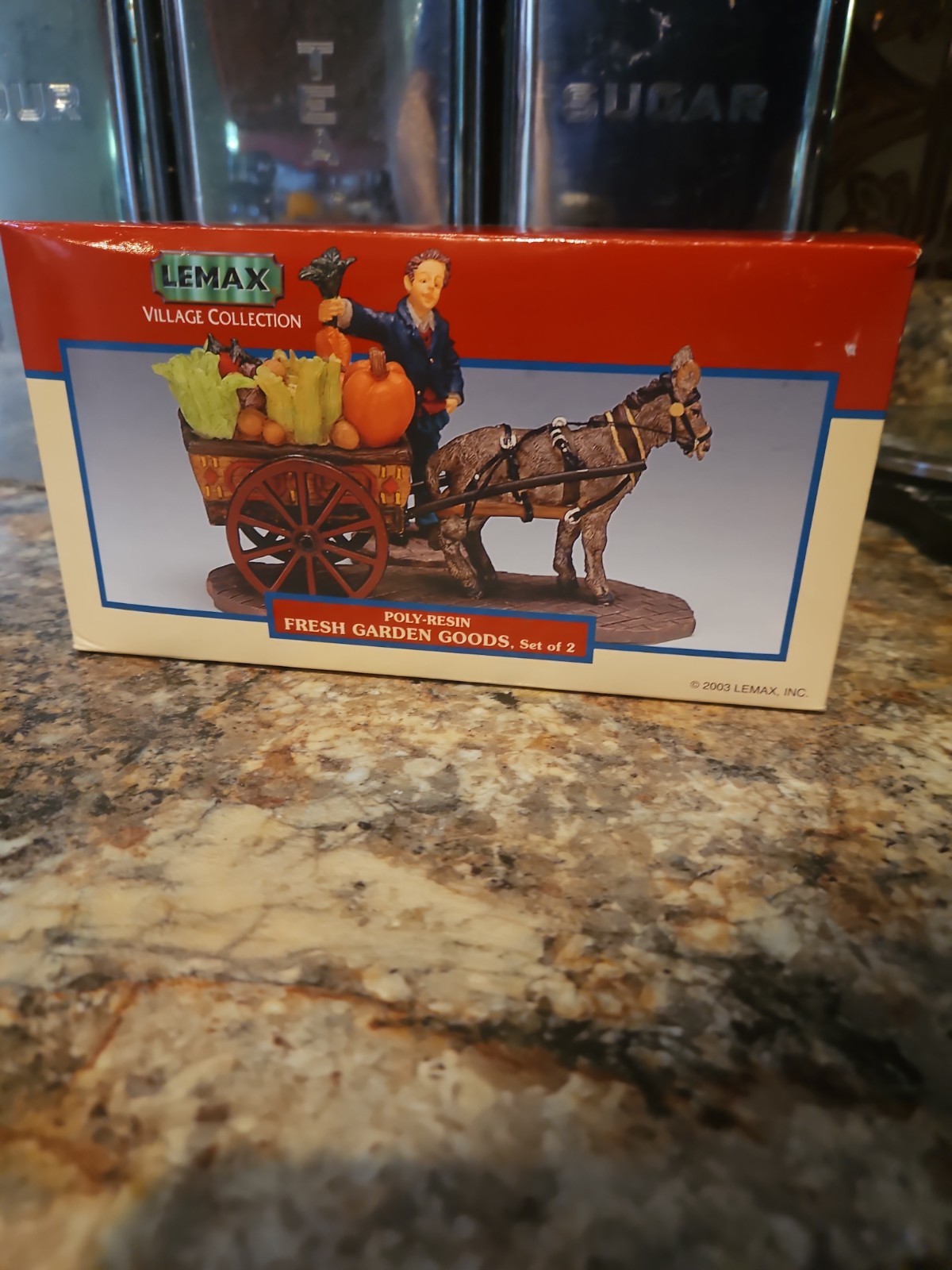 Lemax Village Collection Fresh Garden Goods Retired 2003 Poly Resin