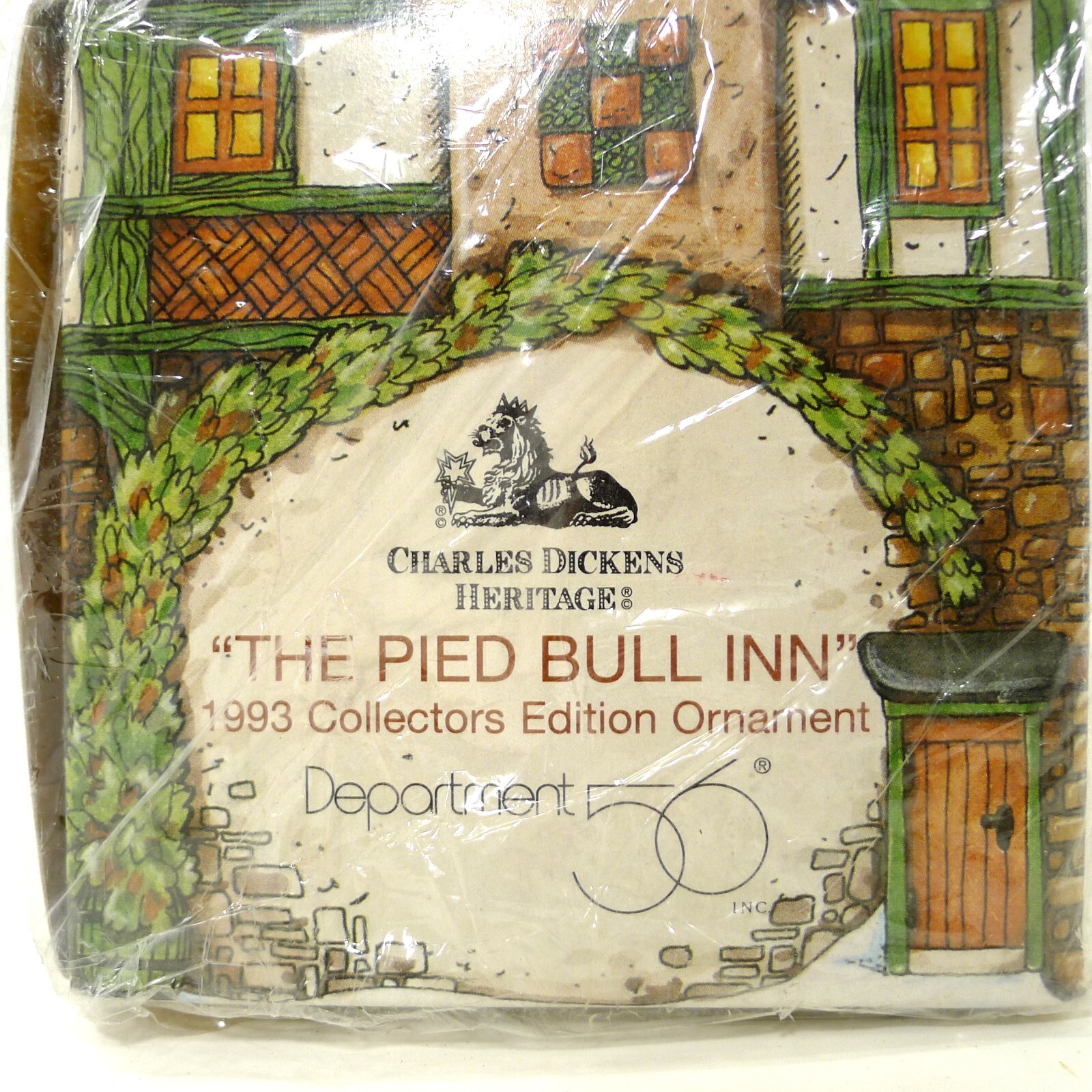 Dept 56 Charles Dickens Heritage Village Pied Bull Inn Christmas Ornament New