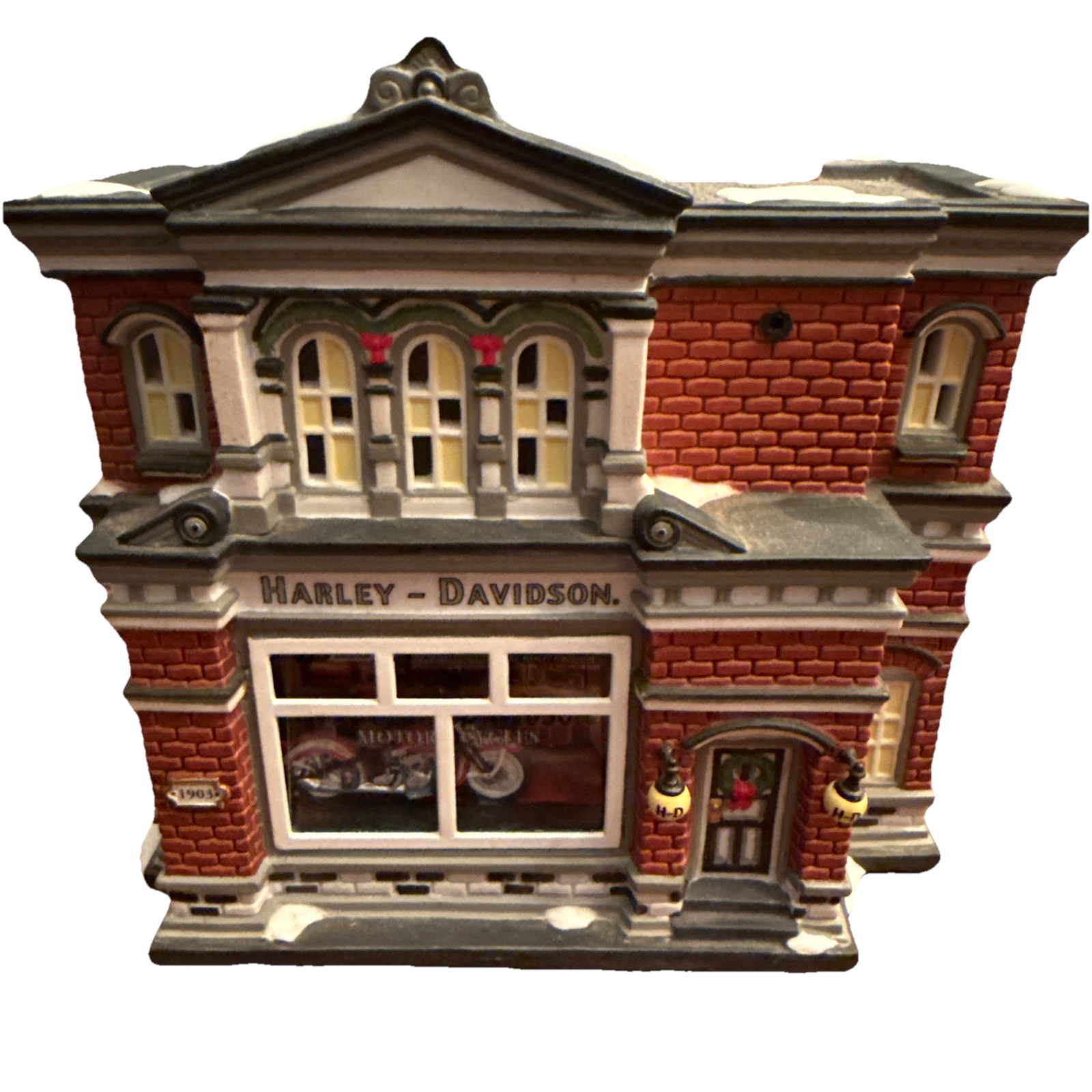 Department 56 Christmas In The City Harley-Davidson Dealership & Motorcycles