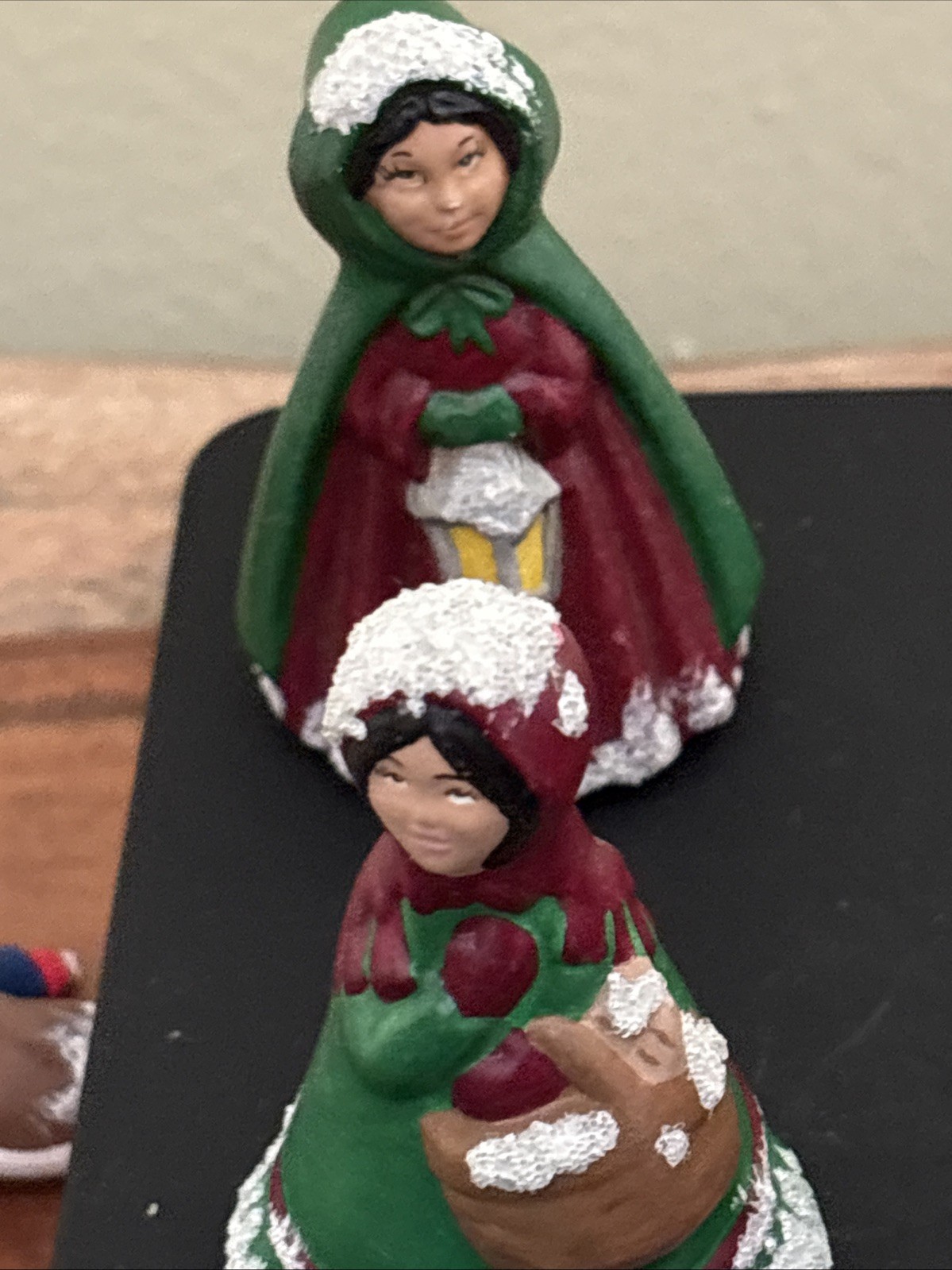 10 Vtg Byron Molds Figurines Christmas Village Victorian People Carolers Ceramic
