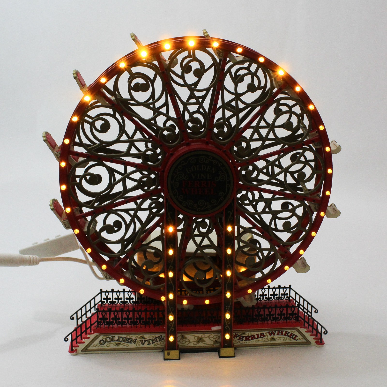 2004 Department 56 Village Carnival Golden Vine Ferris Wheel 53802