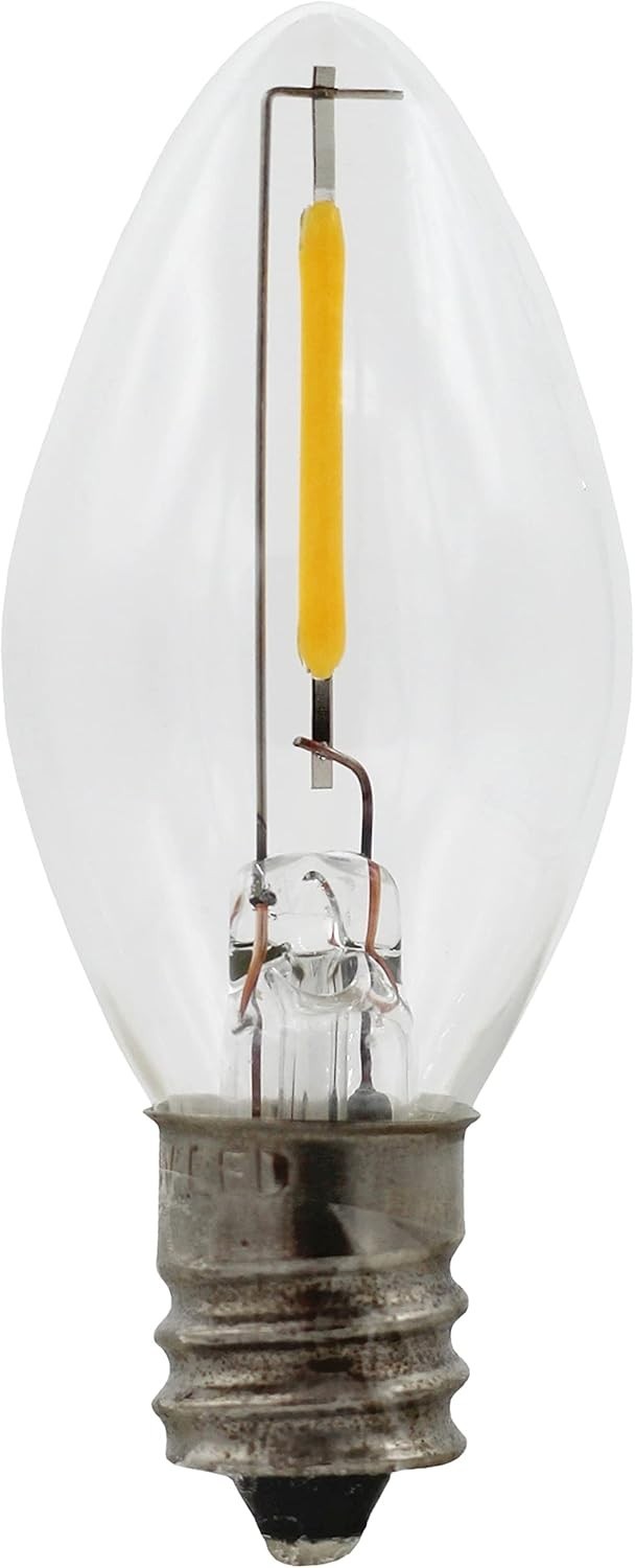LED Lamp Cord Clip in Light Bulb for Christmas Village House Decor 6ft