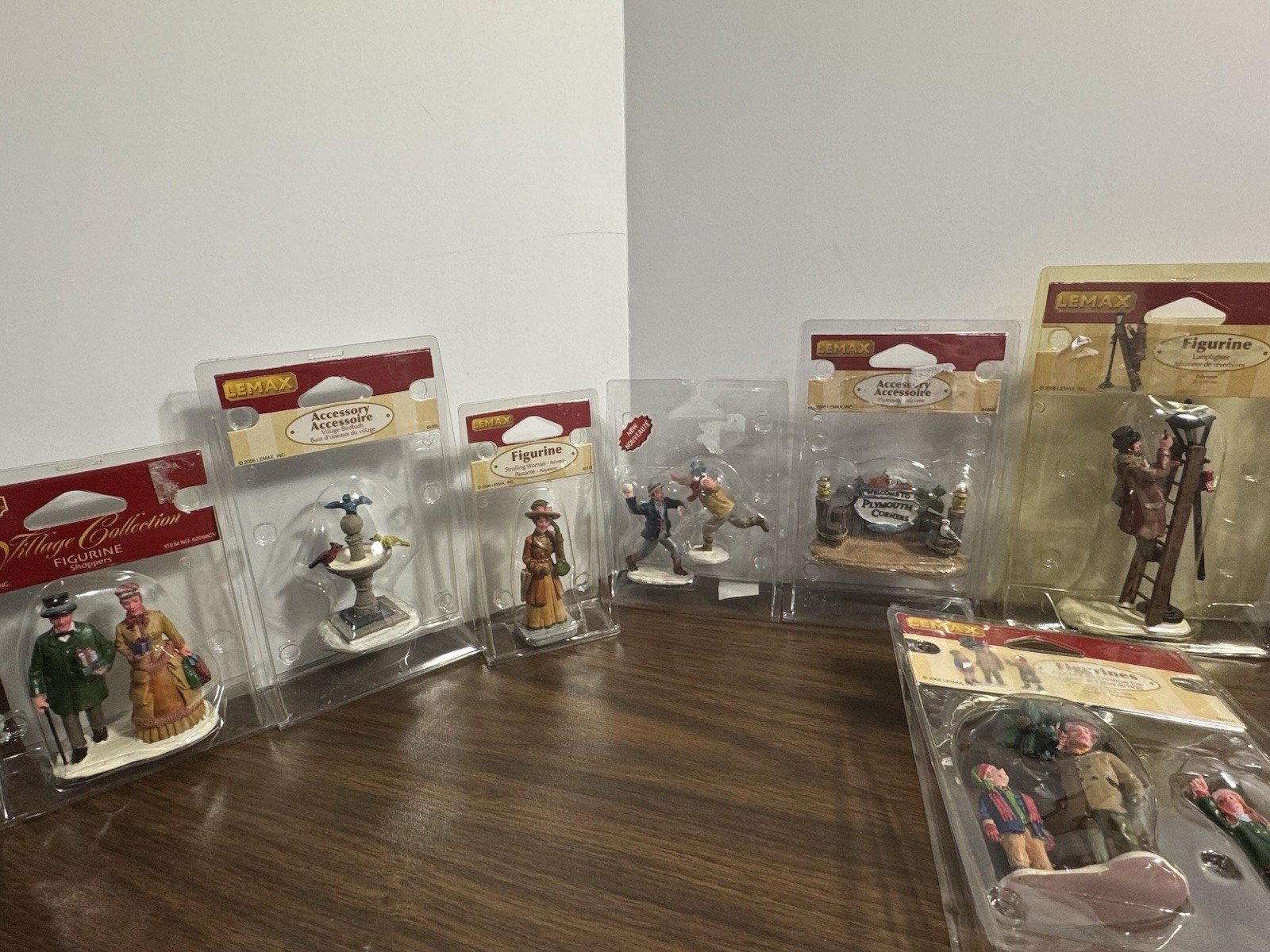Lemax Village Collection Lot 15pcs Figurines Accessories Christmas
