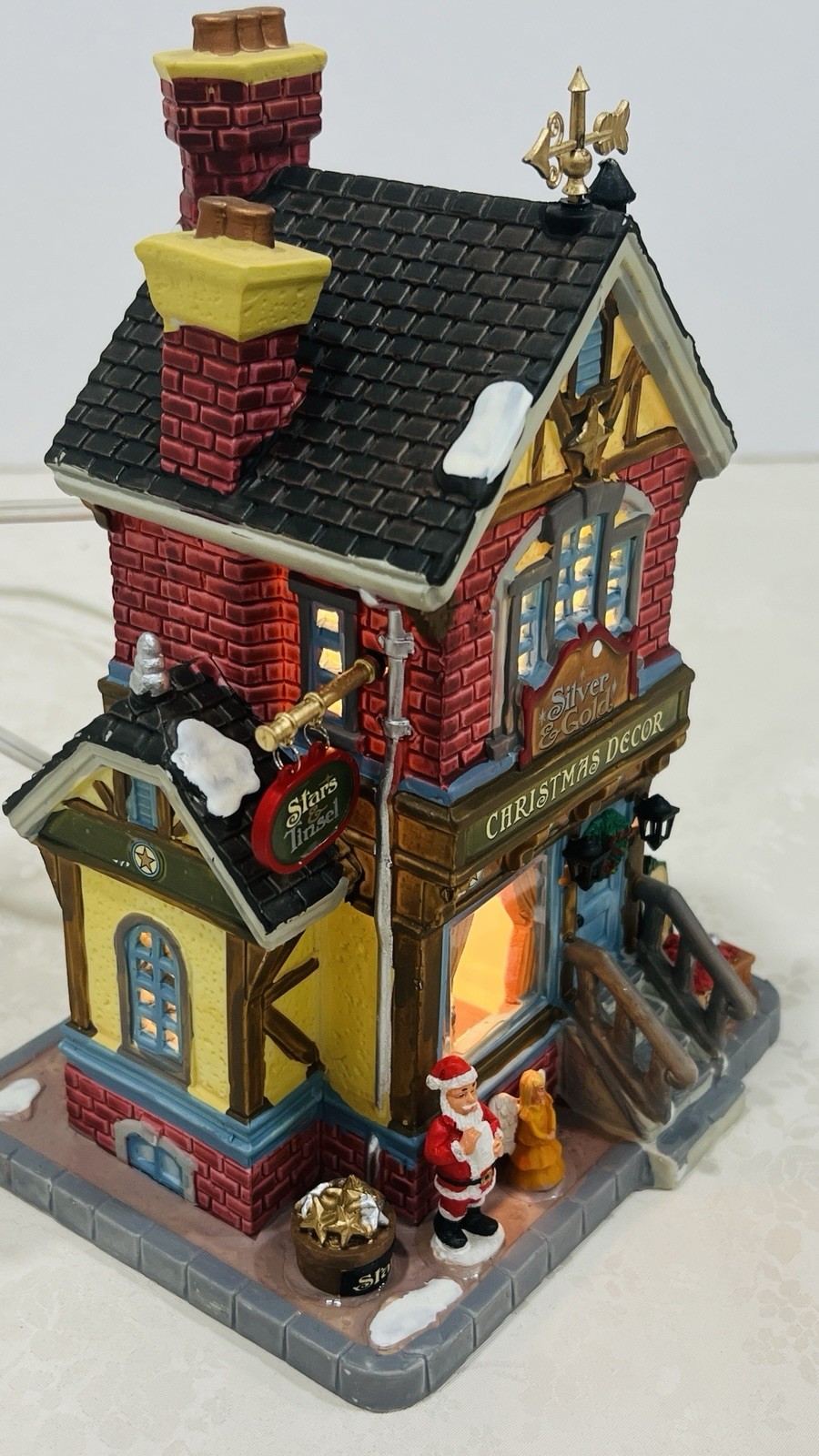 Lemax “ Silver & Gold Shop” Porcelain Lighted Building 45699 Retired 2014 NEW !