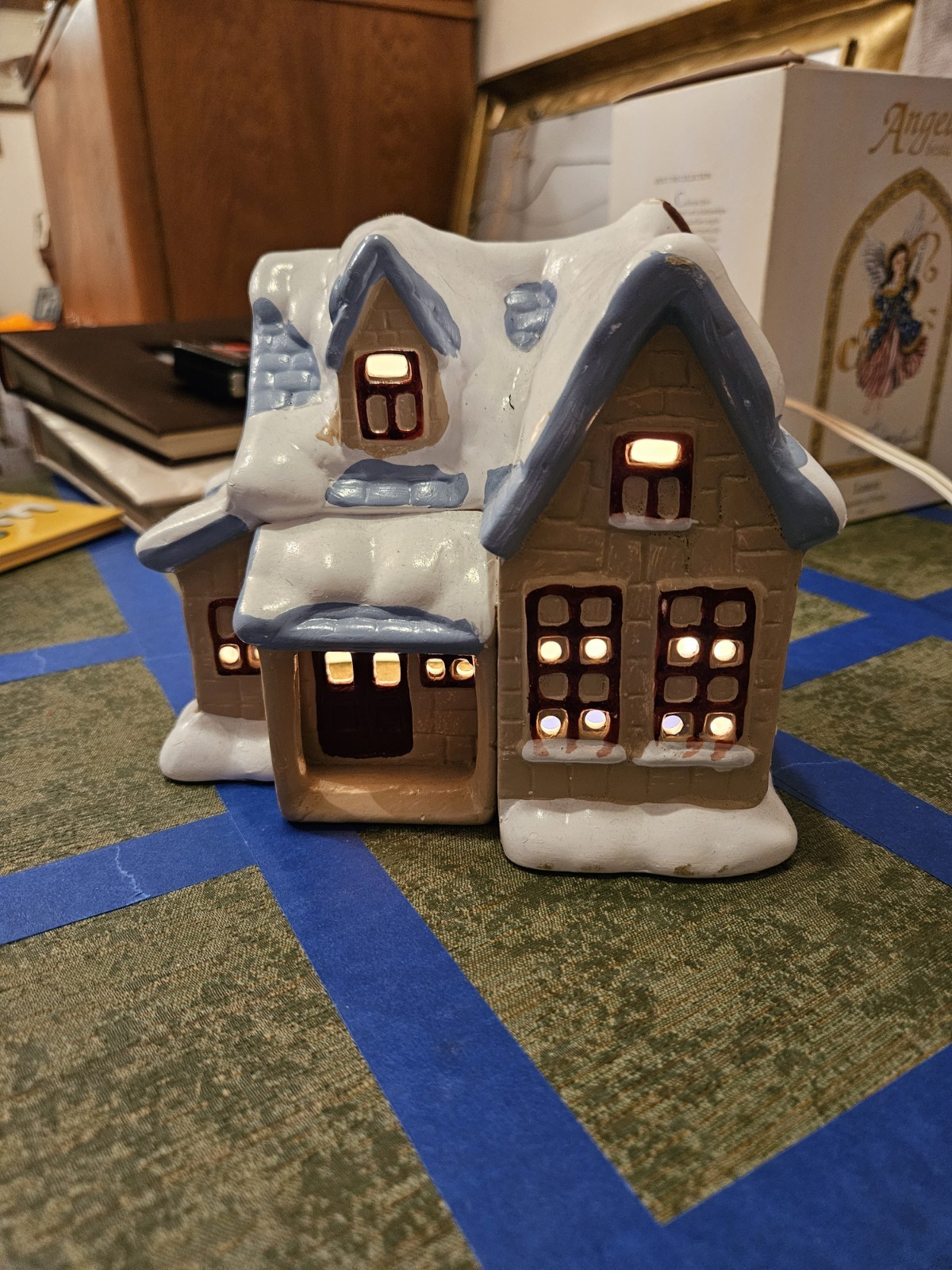 Christmas Around The World House Of Lloyd Country Cottage 1987 Lighted VTG 54566