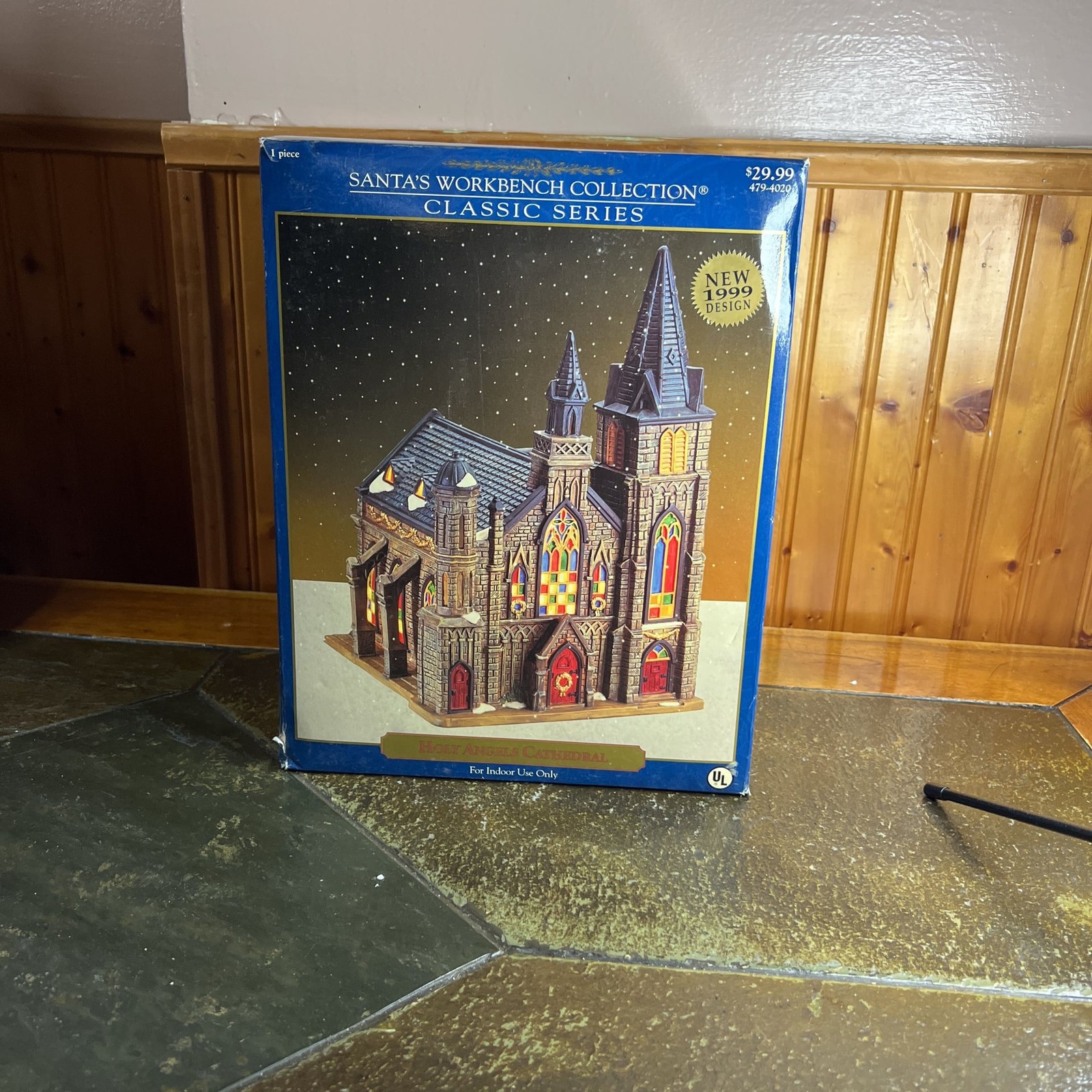 Holy Angel Cathedral Santa’s Workbench Collection Classic Series With Light