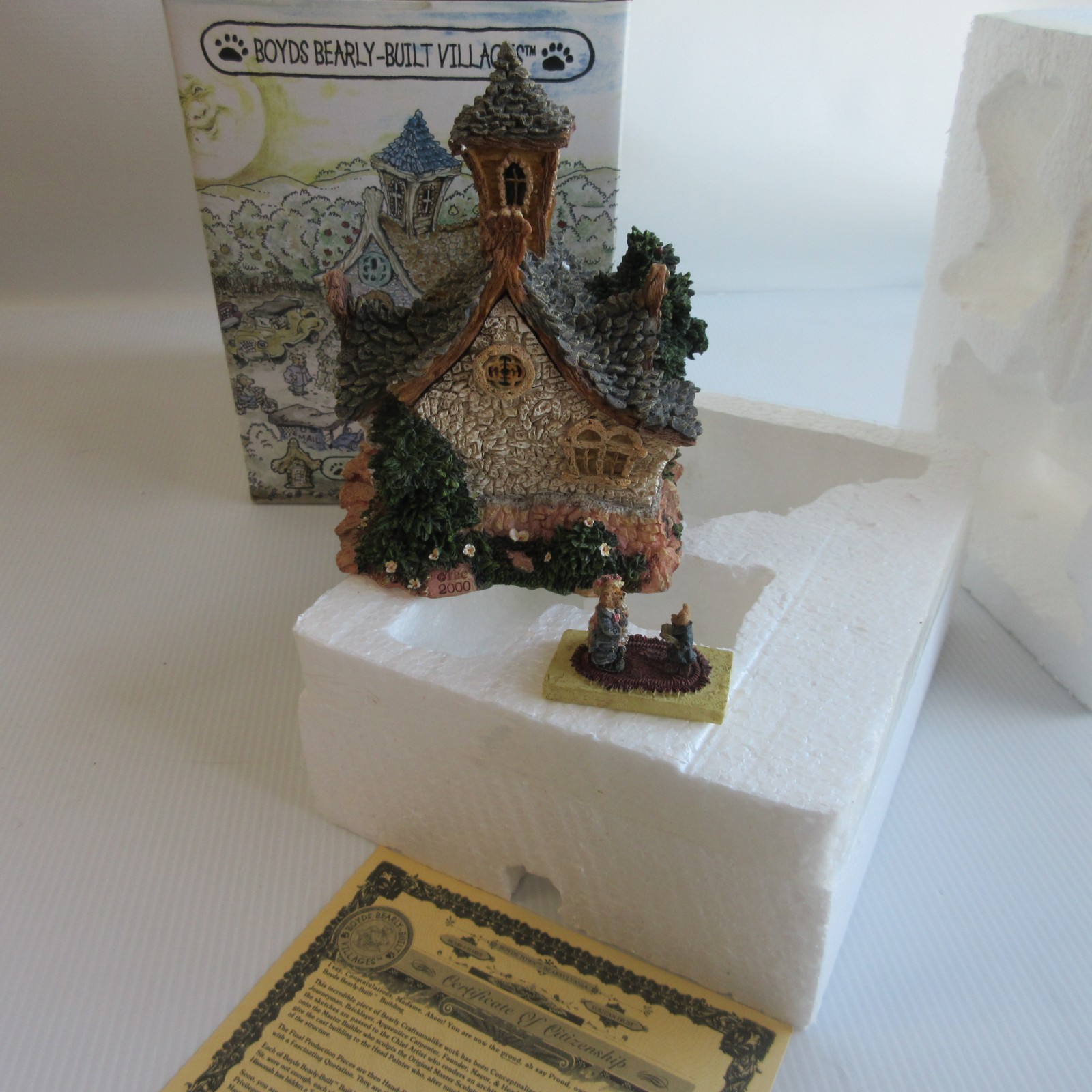 “Chapel in the Woods” #19003 Boyds Bearly-Built Villages Town #3 Church Wedding