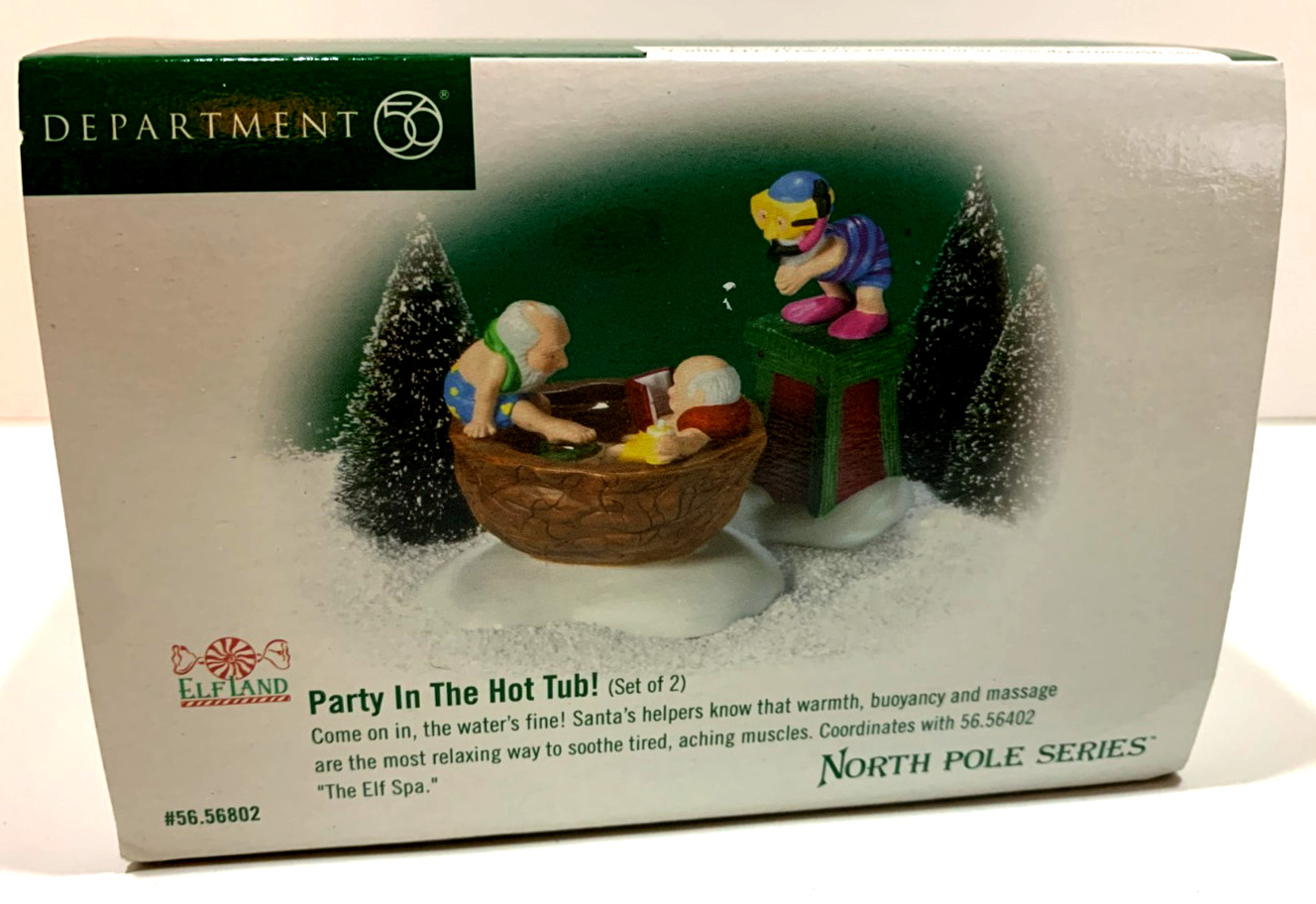Dept 56 North Pole Series ‘Party In The Hot Tub’ #56-56802