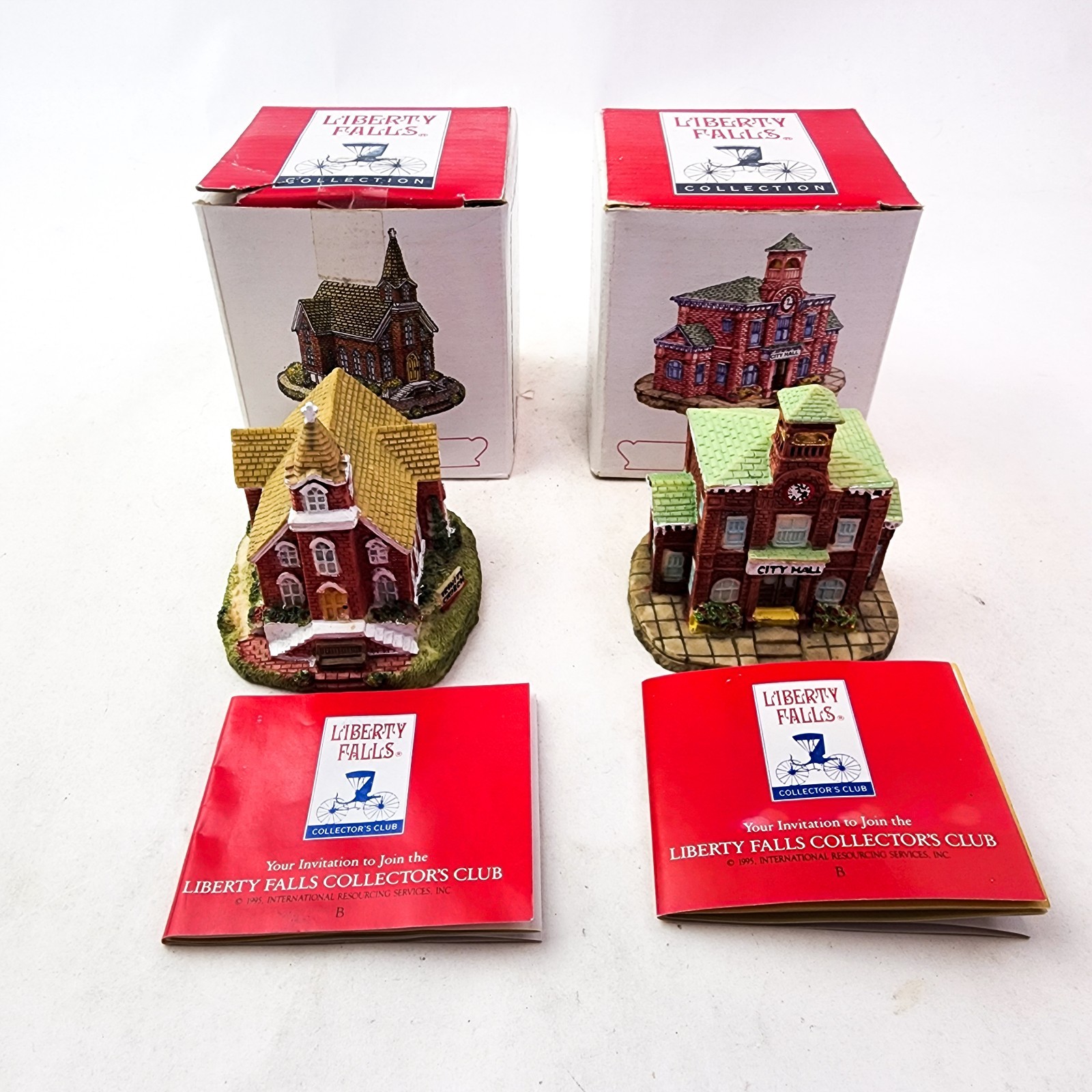 Liberty Falls Collection Trinity Church AH88 & City Hall AH84