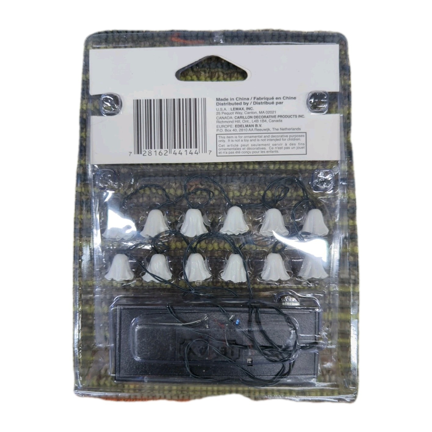 Lemax Spooky Town 12 Lighted Ghost String Halloween Decoration Battery Operated
