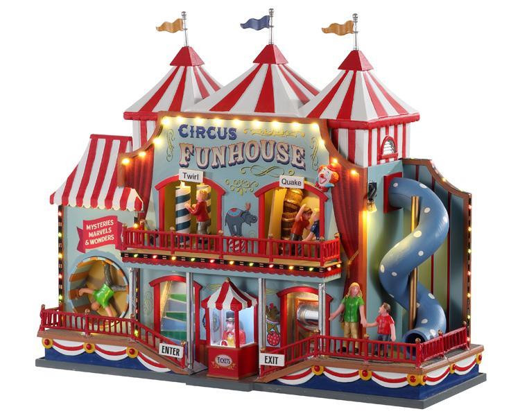 Lemax 2020 CIRCUS FUNHOUSE #05616 NRFB Carnival Ride Sights & Sounds *