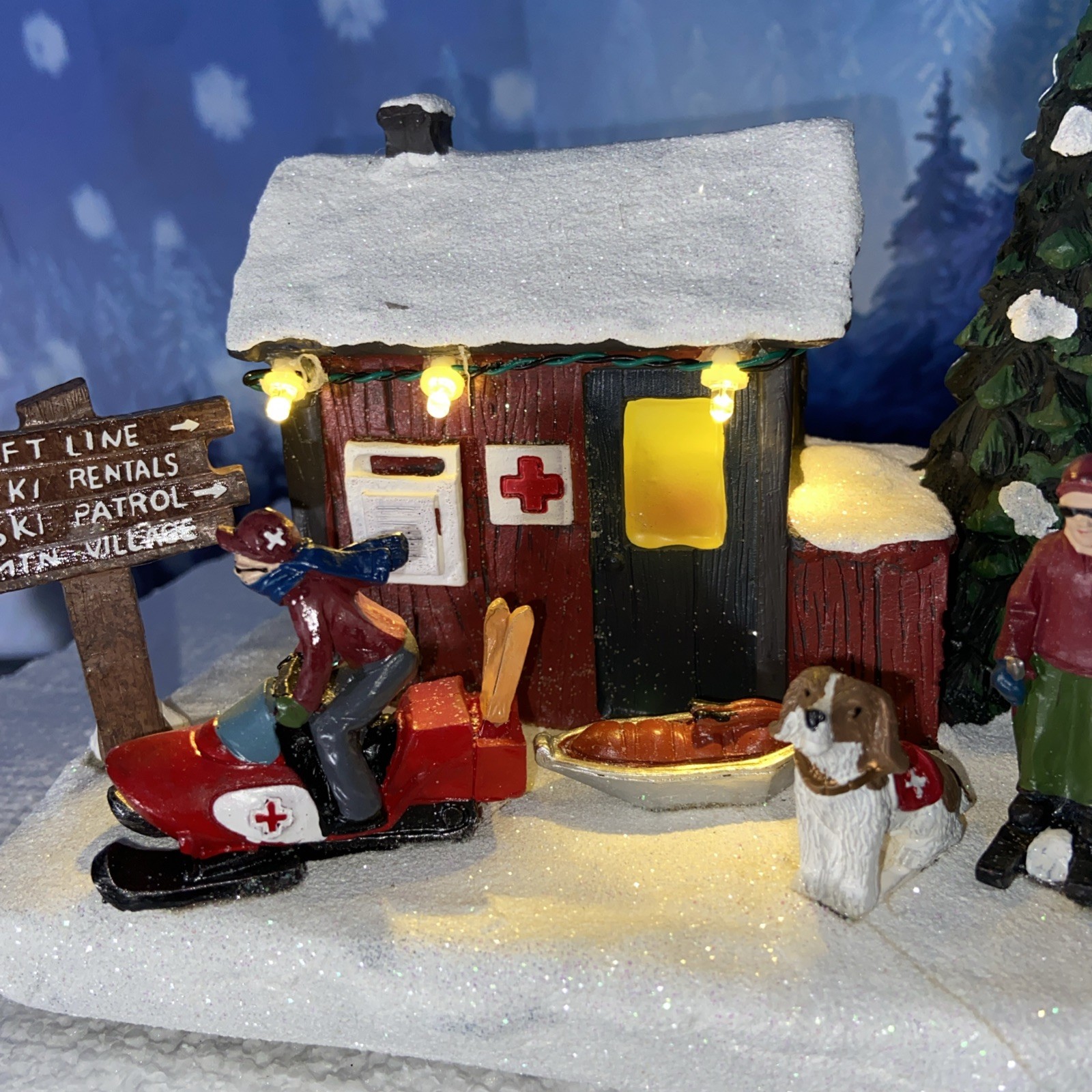 Carole Towne Set of 4 Chloe’s Skate Repair Camp Ground Rescue Station Mill Shop