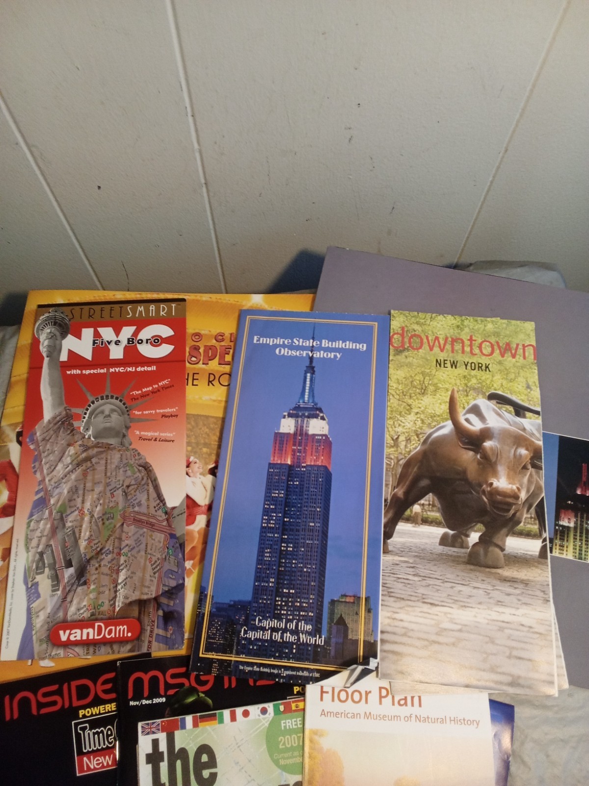 New York City Souvenirs Pamphlets Radio City Empire State Building Lot