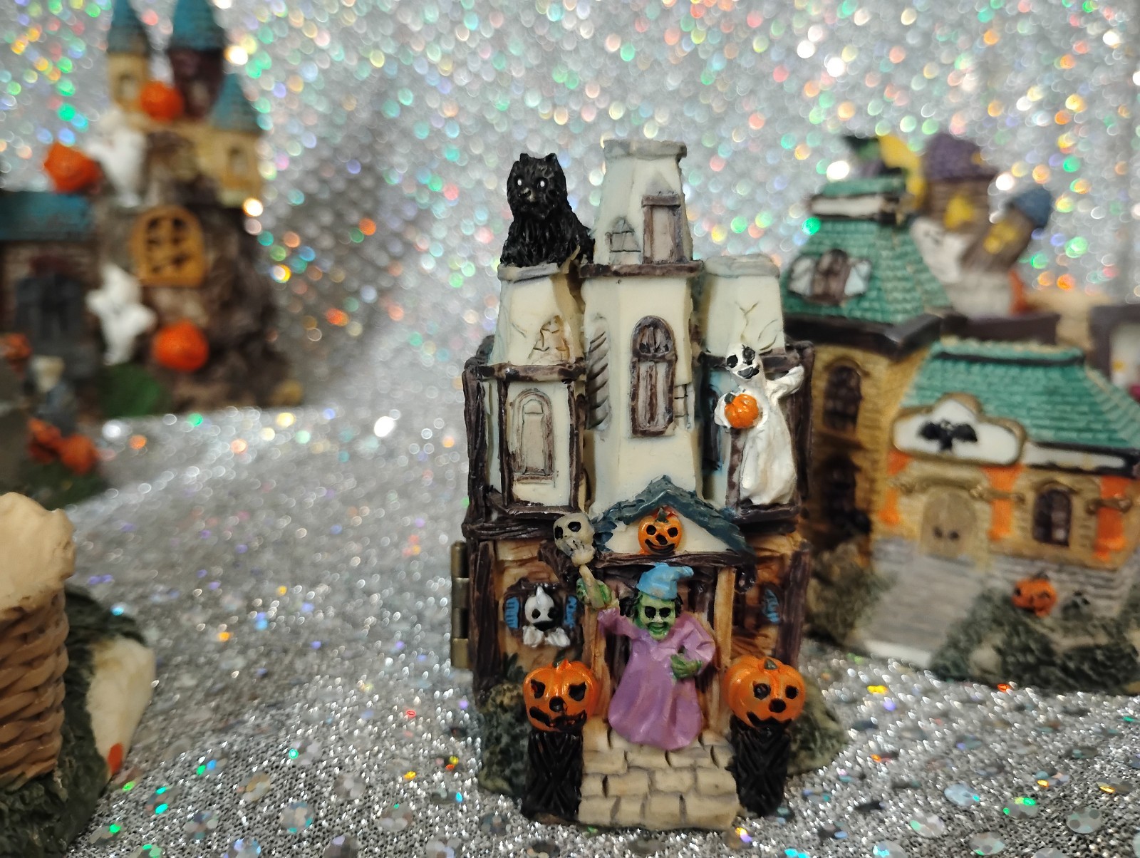 Lot of 13 Assorted Small Halloween Village Figures 1″-3″ – See Pictures