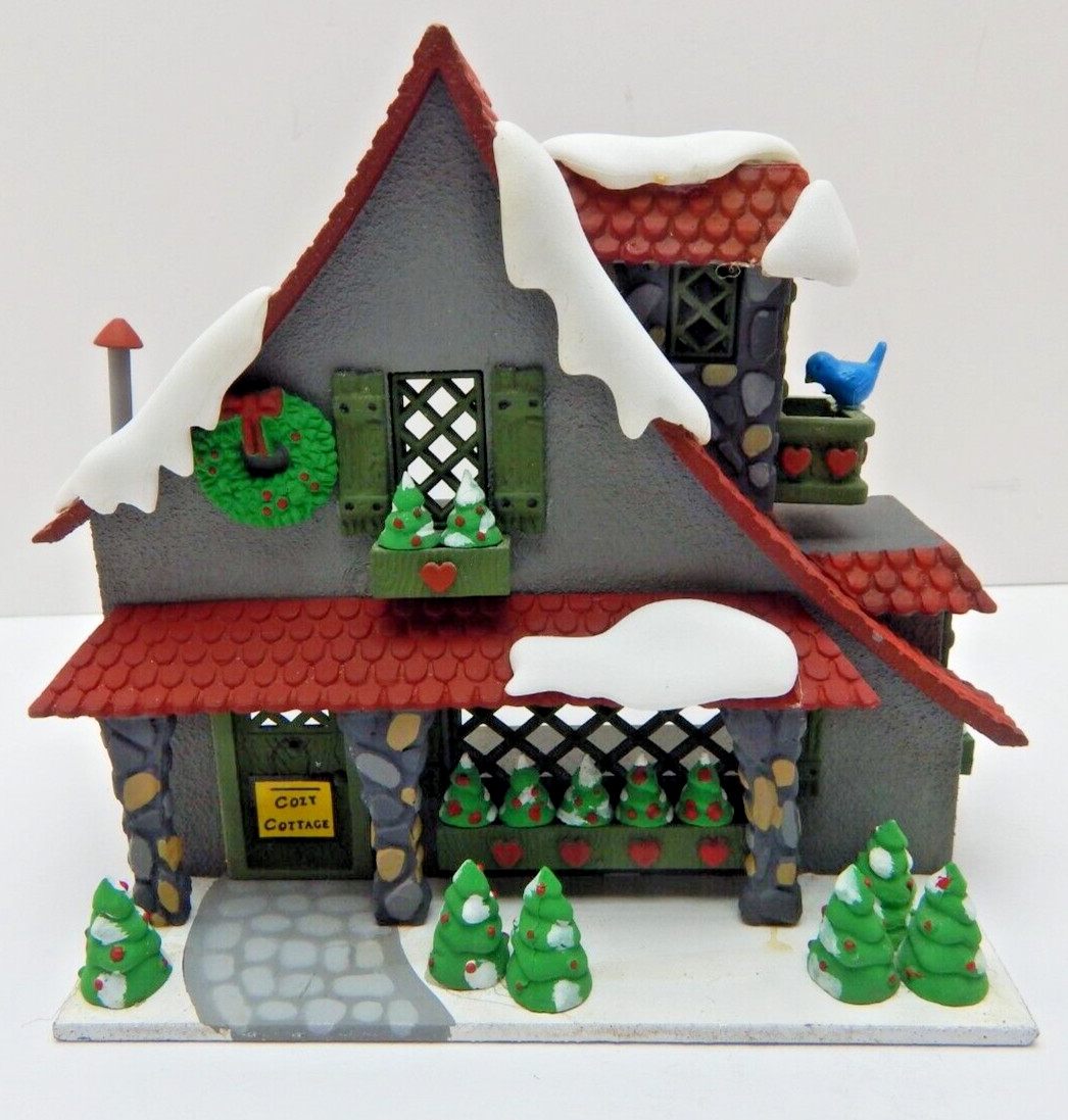 Dept 56 Hide-A-Way Hollow Cozy Cottage #53538 Sweet! Plastic No Box
