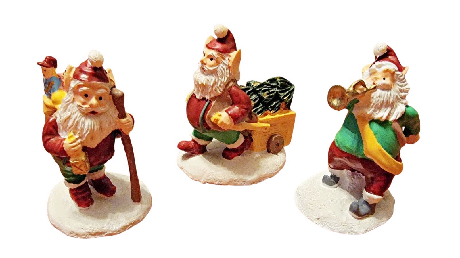 3 Kringle Mountain North Pole Christmas Village Santa Pieces