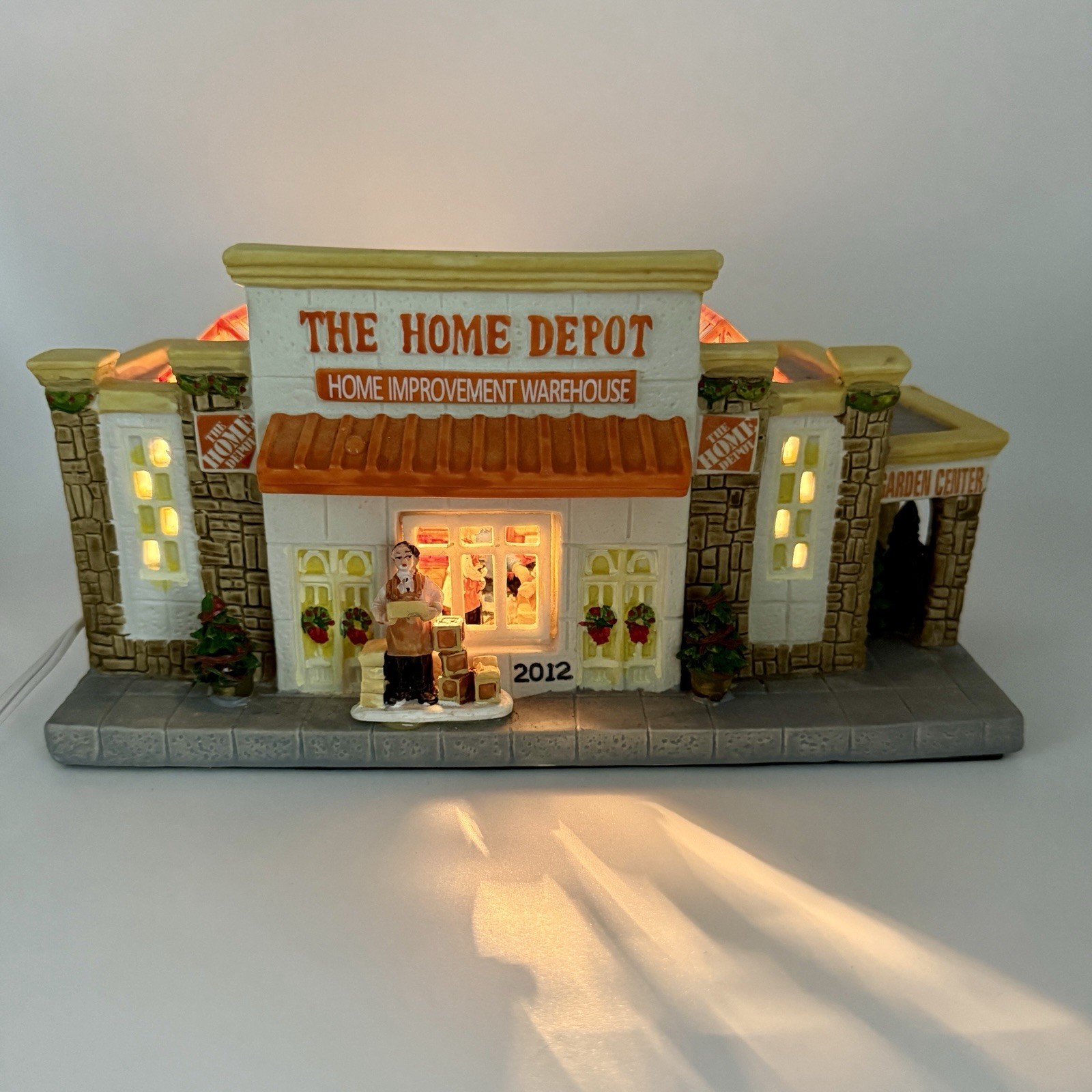 Home Depot Holiday Village Ceramic Lighted House 2012 Christmas Store Building