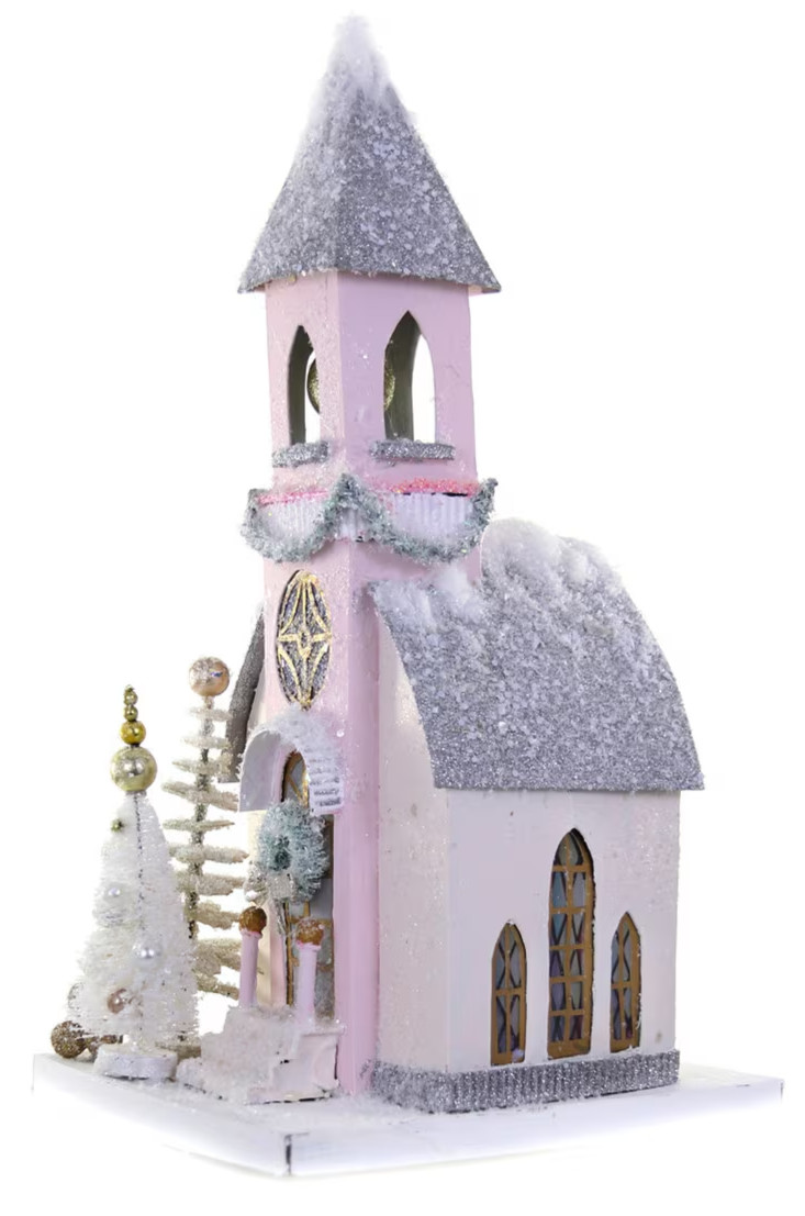 Cody Foster Christmas Village Bell Church – 16.5”H