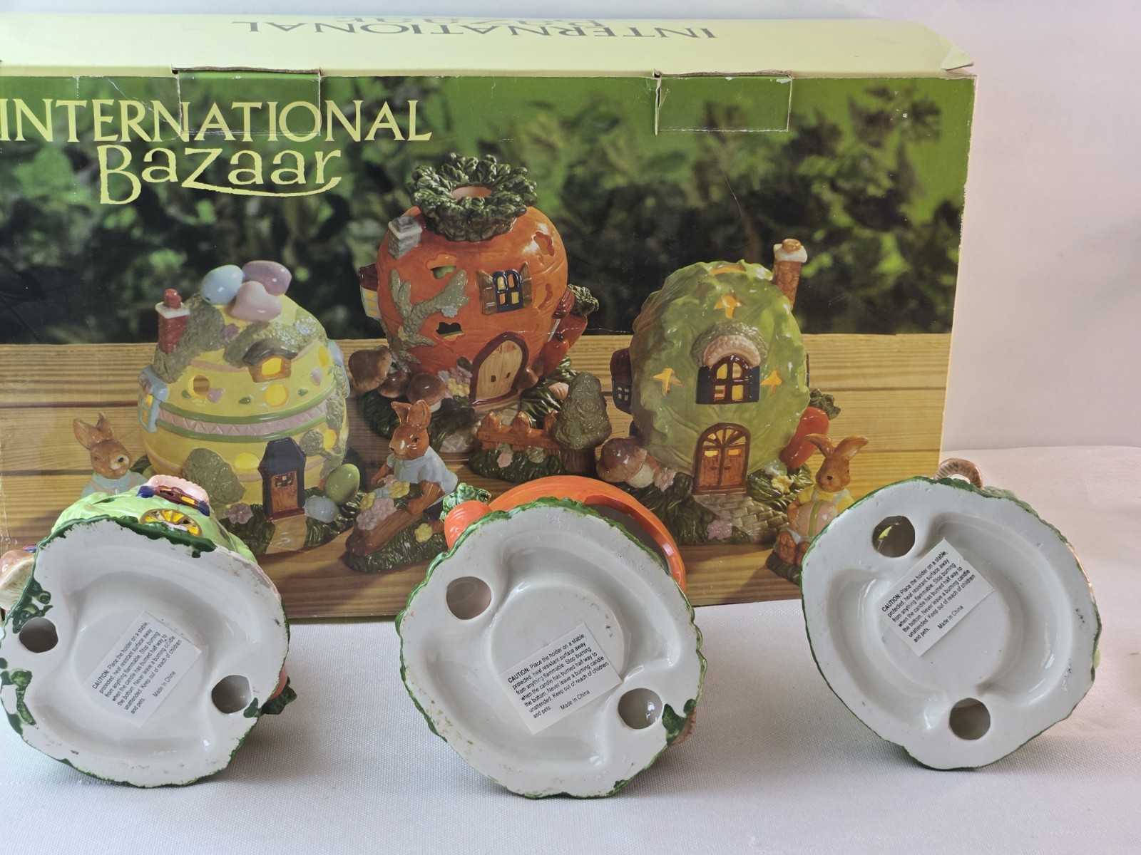 International Bazzar Seven Piece Easter Village Set