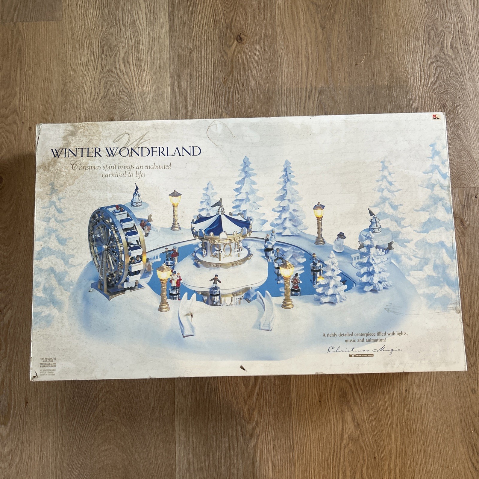 Trendmasters 1997 Christmas Magic Winter Wonderland Musical Ice Skating Carnival