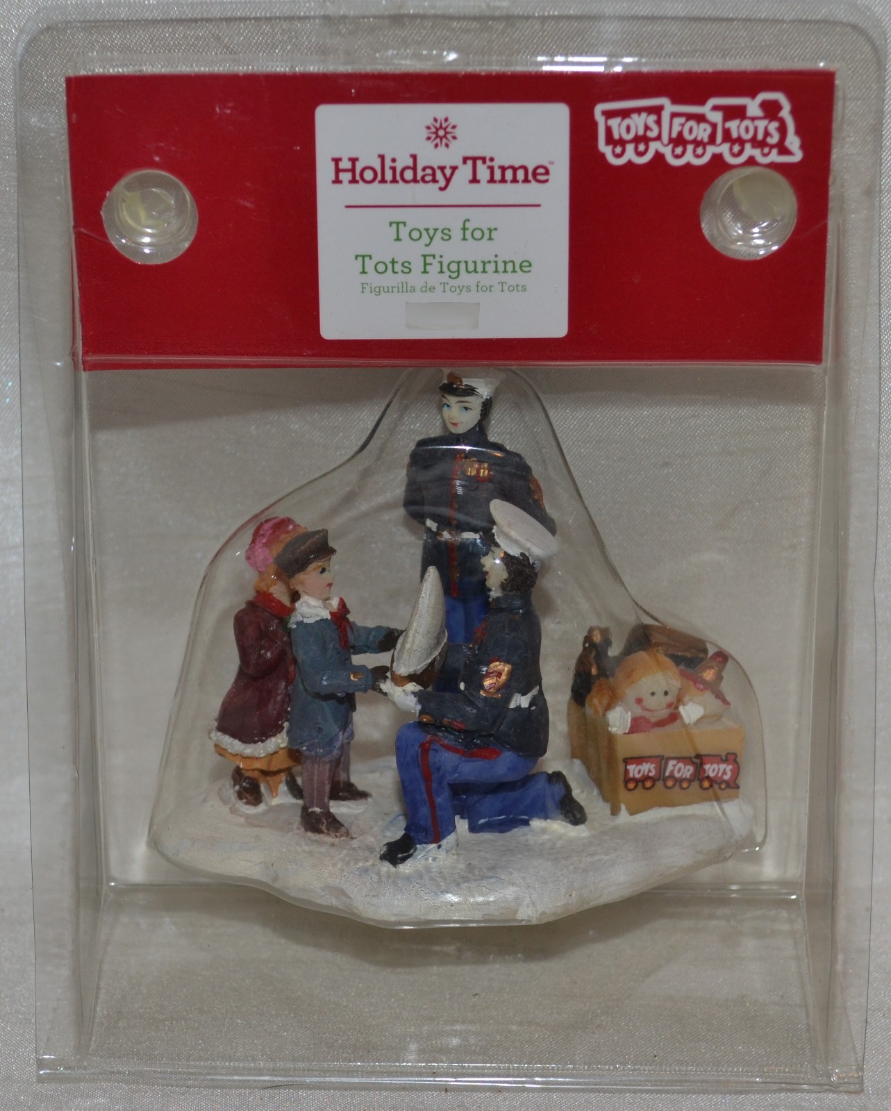 Holiday Time~USMC~Toys for Tots Marine 2014~Sailboat~Toy Box~Christmas Village
