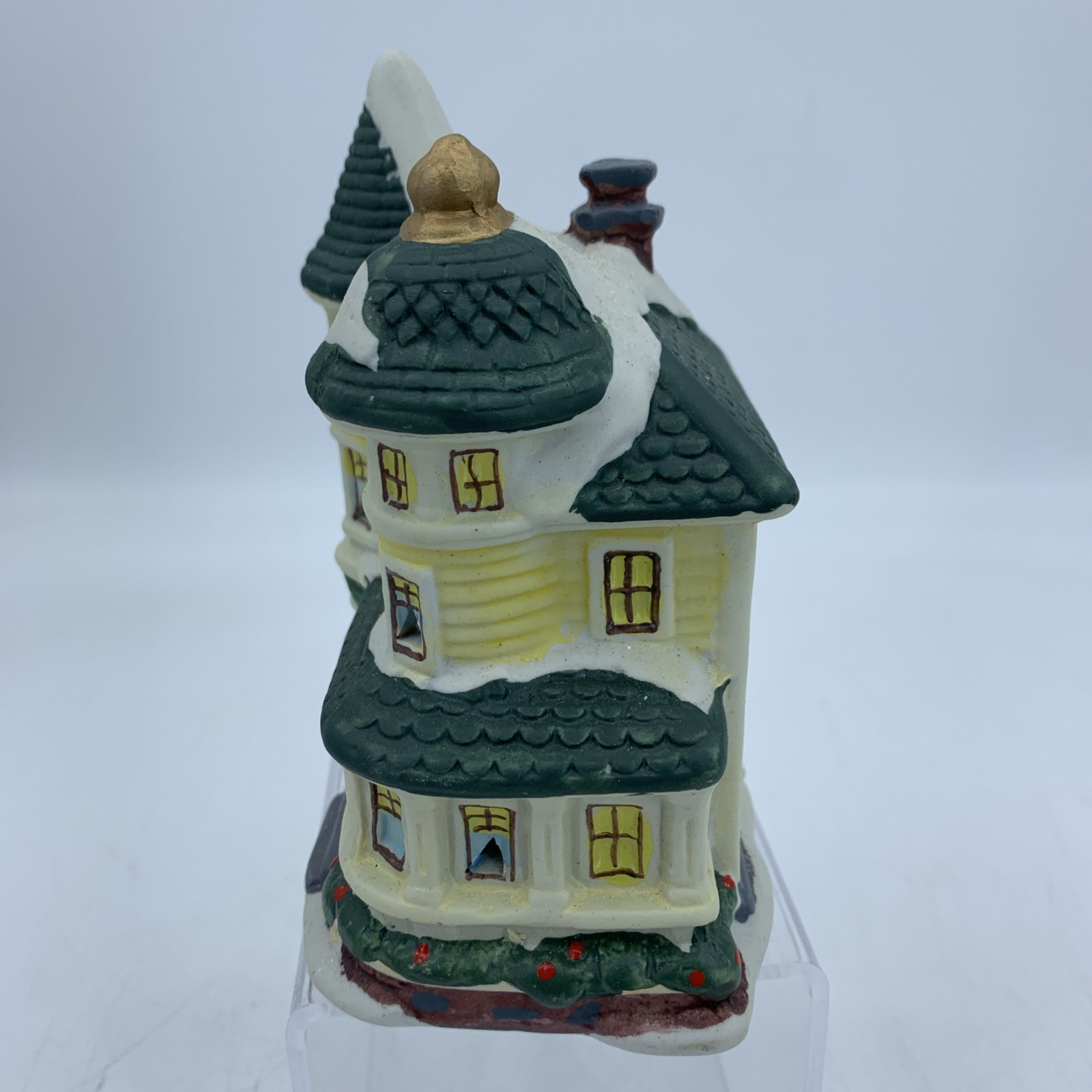 Vintage 2001 Cobblestone Corners Christmas Village The Cox House Dollar Tree