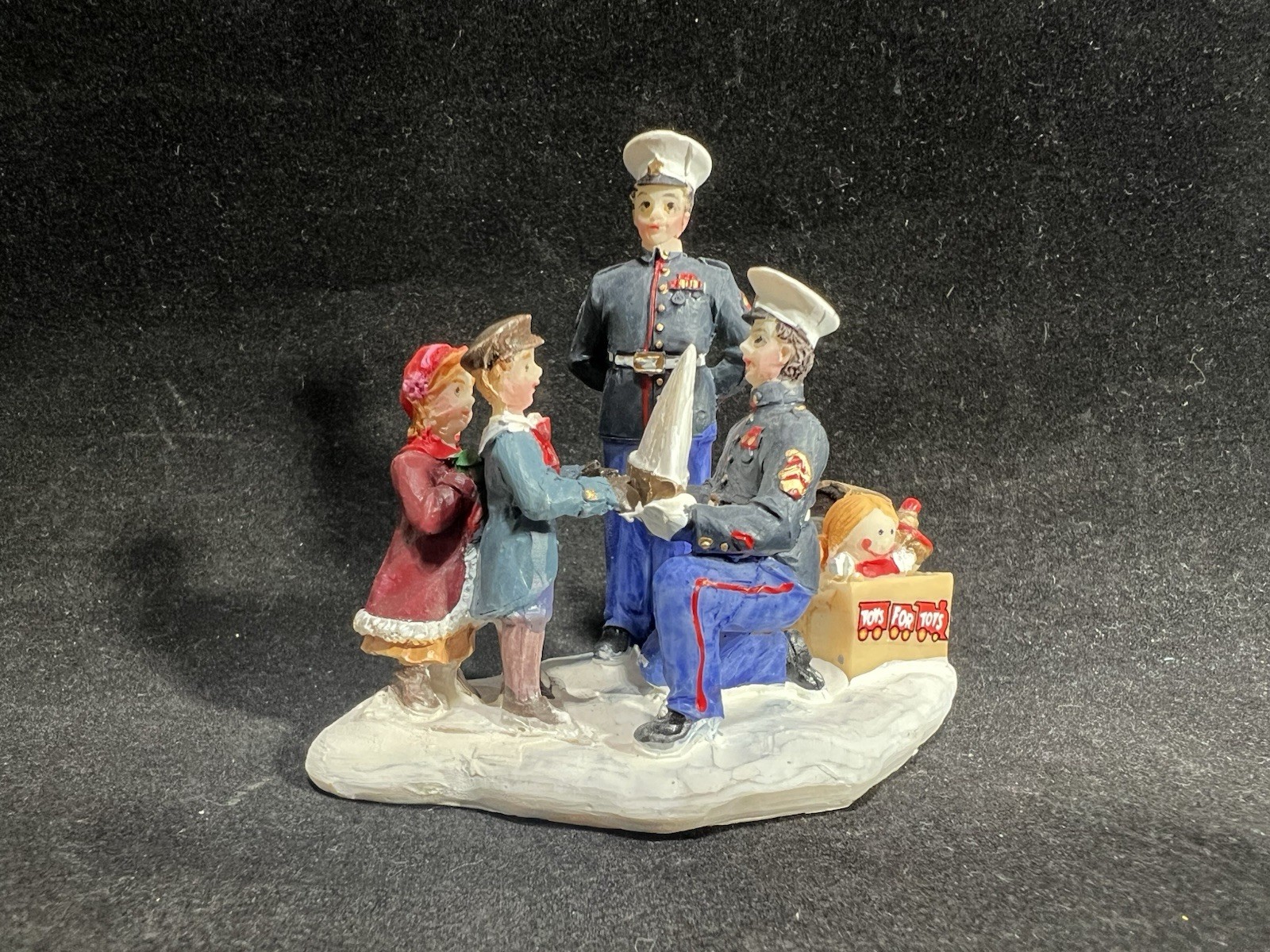 Holiday Time 2014 Marine Toys for Tots Christmas Village Figure – Kids Sailboat