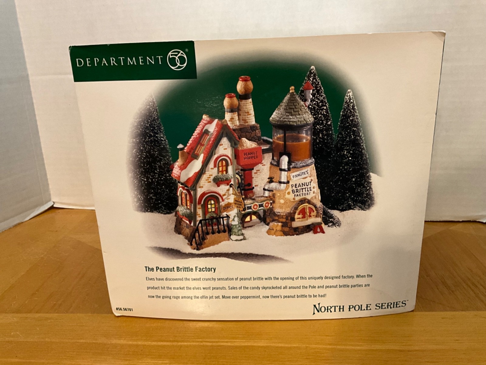1999 DEPT 56 NORTH POLE SERIES Peanut Brittle Factory #56.56701 Missing Sign VGC